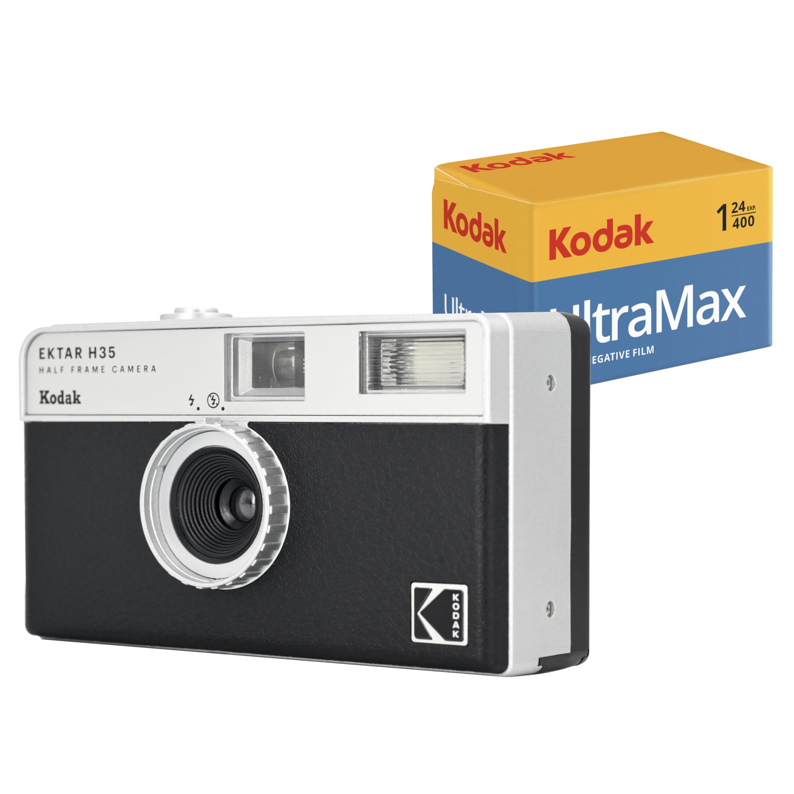 Foto 2 pulgar | Cámara De Cine Kodak Ektar H35 De Medio Fotograma Negra + Película De 24 Exp - Venta Internacional.