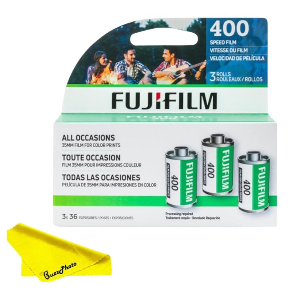 Película Fujifilm Fujicolor 400 En Negativo, 35 Mm, 3 X 36 Exp - Venta Internacional.
