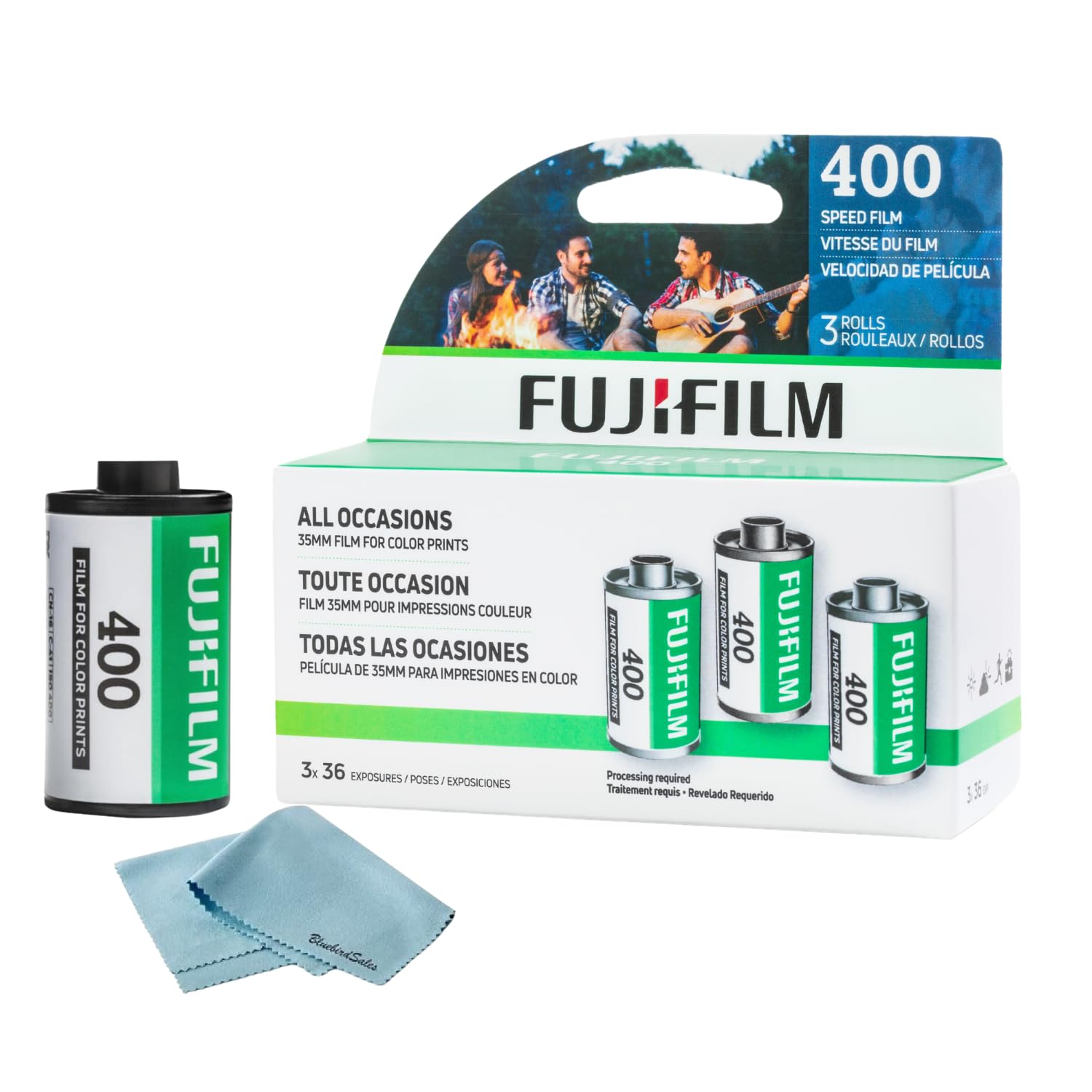 Película Fujifilm Fuji 400 En Negativo En Color, 35 Mm, 36 Exposiciones, Paquete De 3 - Venta Internacional.