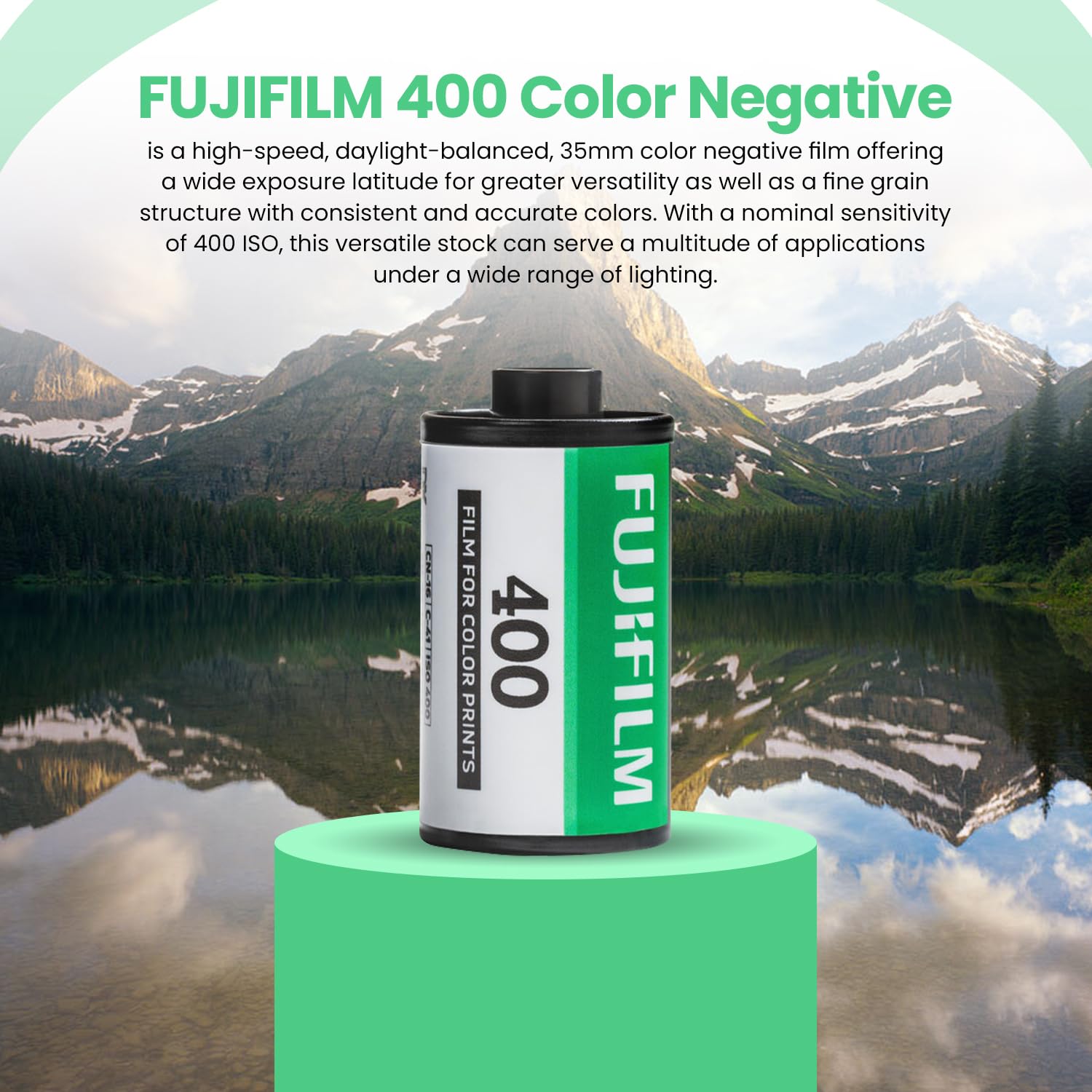 Foto 3 | Película Fujifilm Fuji 400 En Negativo En Color, 35 Mm, 36 Exposiciones, Paquete De 3 - Venta Internacional.