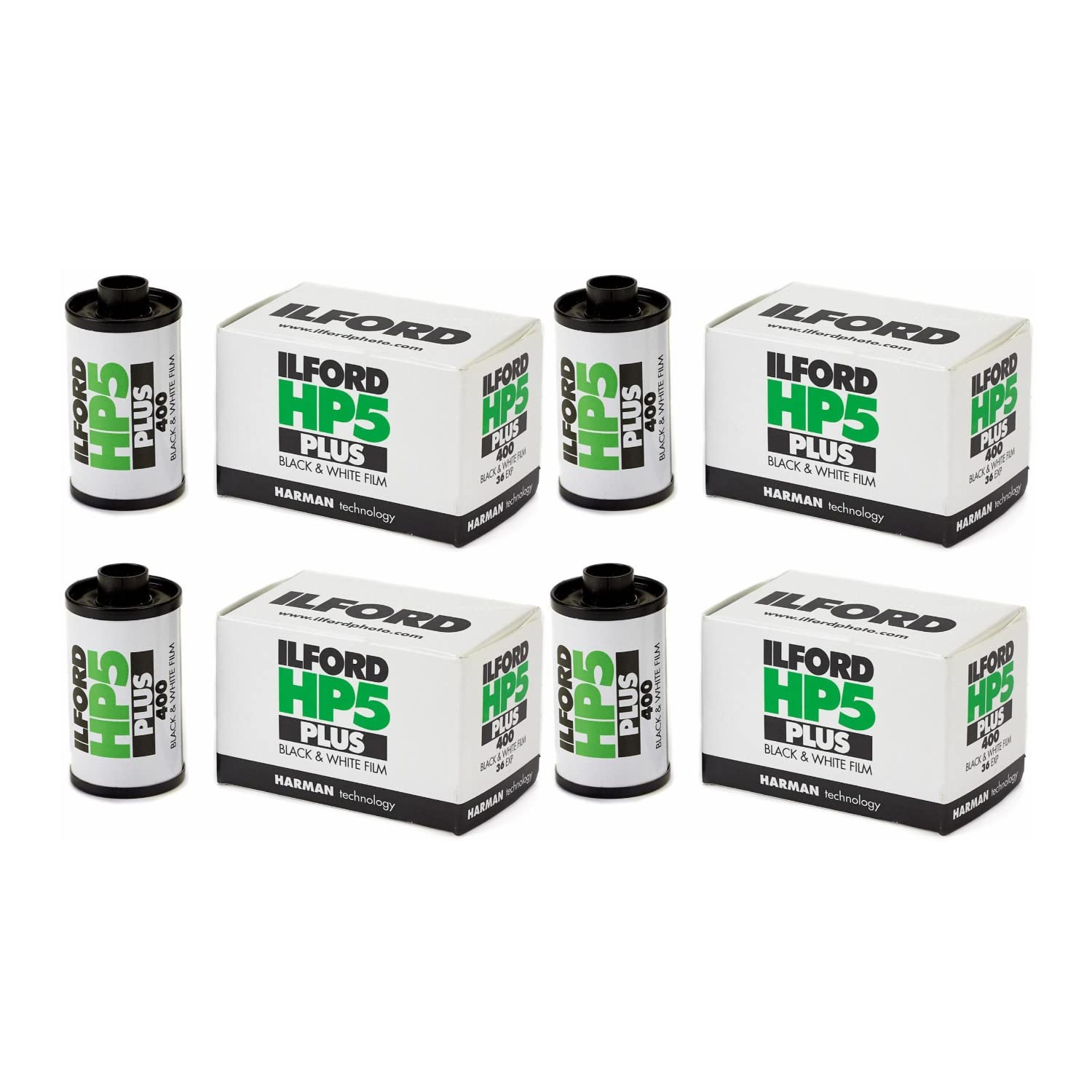 Foto 1 | Película Ilford Hp5 Plus Iso 400 En Blanco Y Negro 35 Mm X 4 - Venta Internacional.