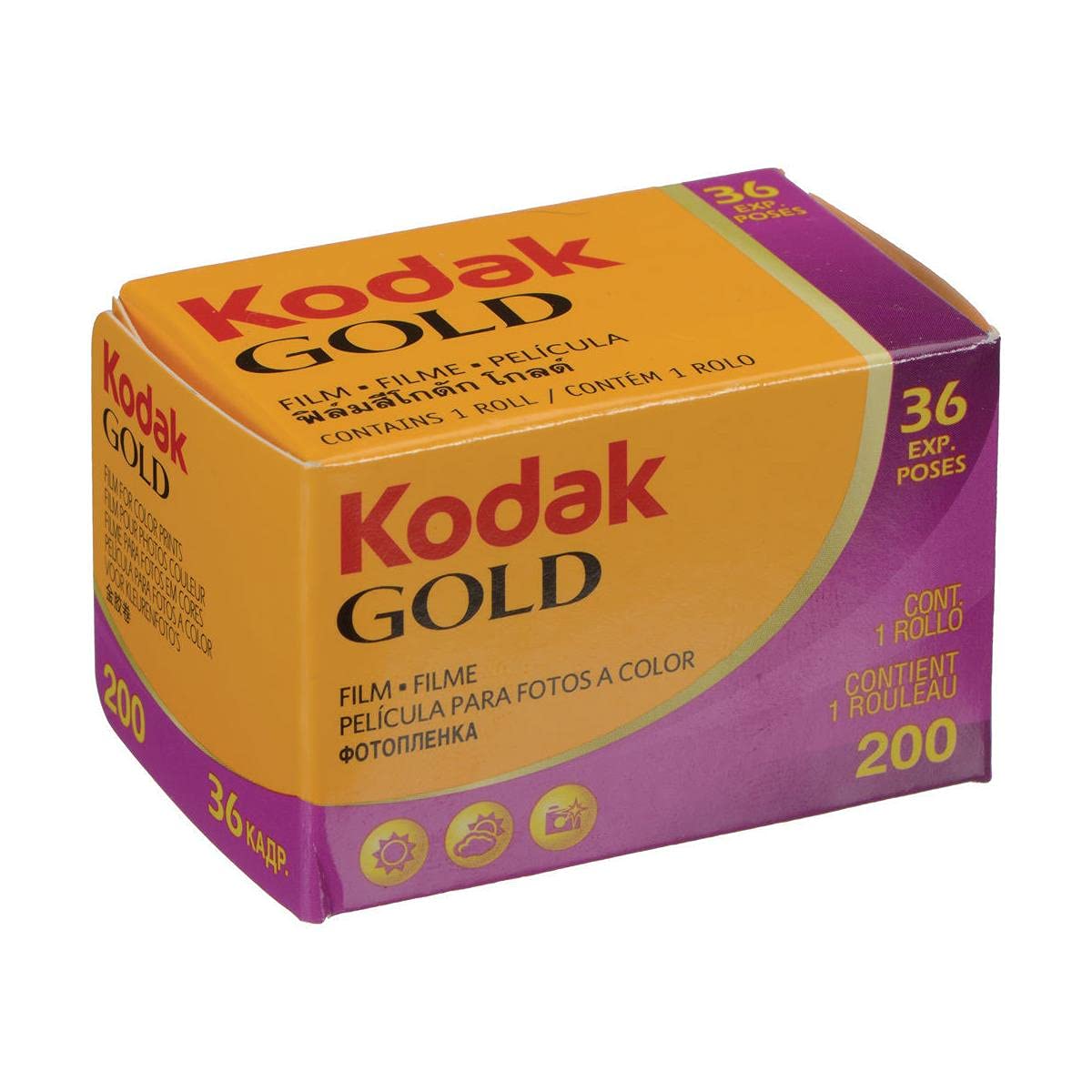 Foto 3 | Rollo De Película Kodak Kodacolor Gold 200  35 Mm  Negativo En Color X5 - Venta Internacional.