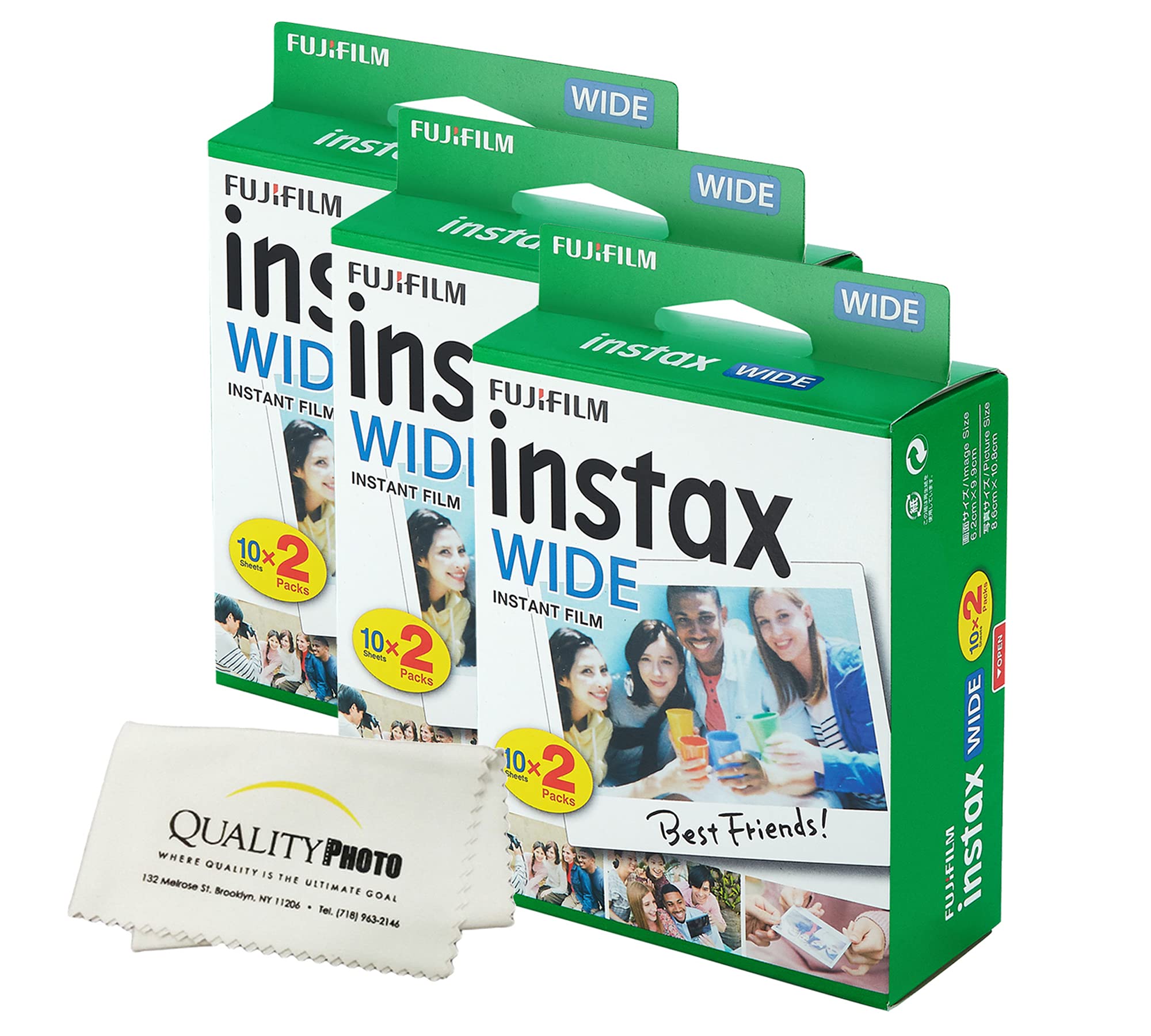 Película Instantánea Fujifilm Instax Wide 300, 200, 210 (60 Disparos) - Venta Internacional.