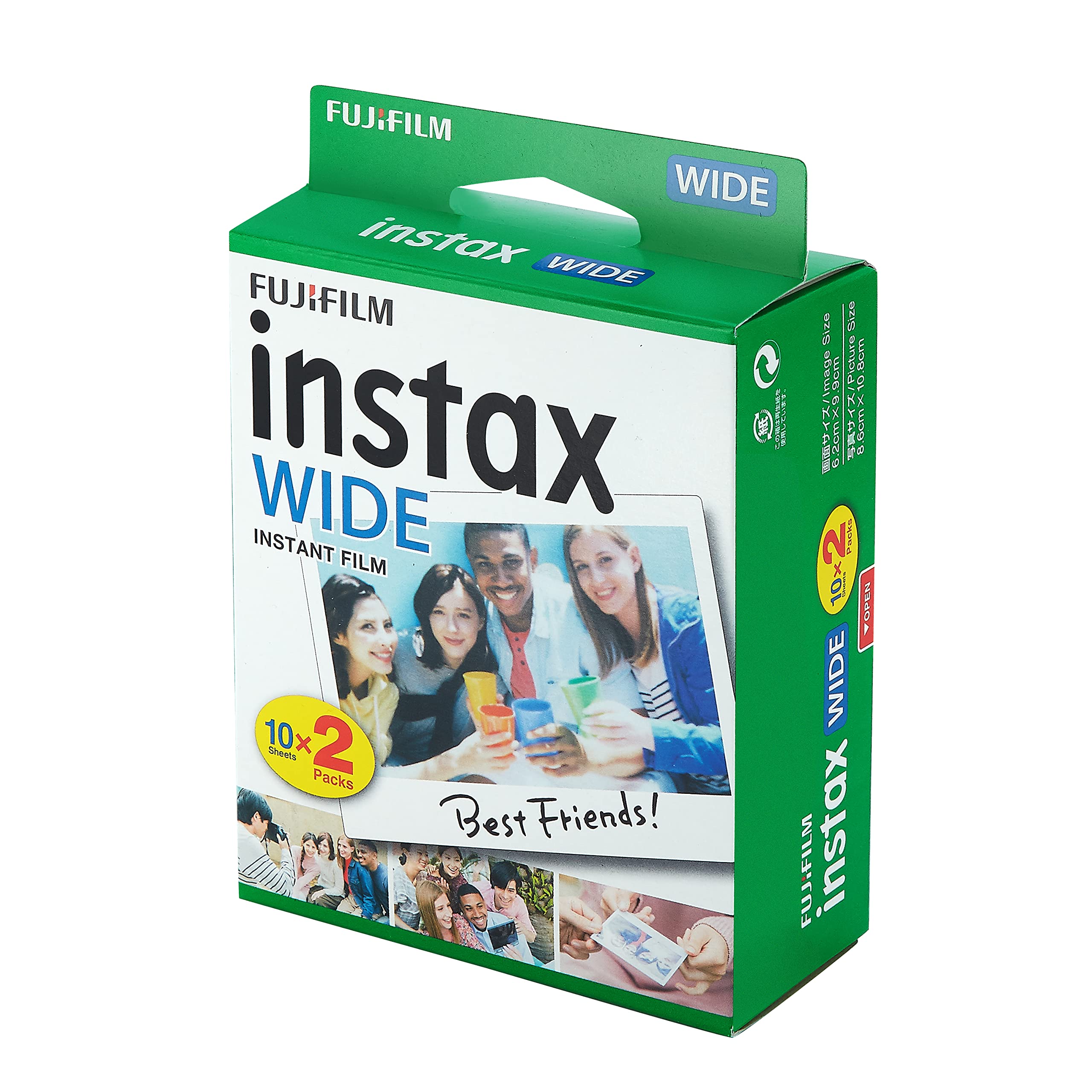 Foto 2 | Película Instantánea Fujifilm Instax Wide 300, 200, 210 (60 Disparos) - Venta Internacional.