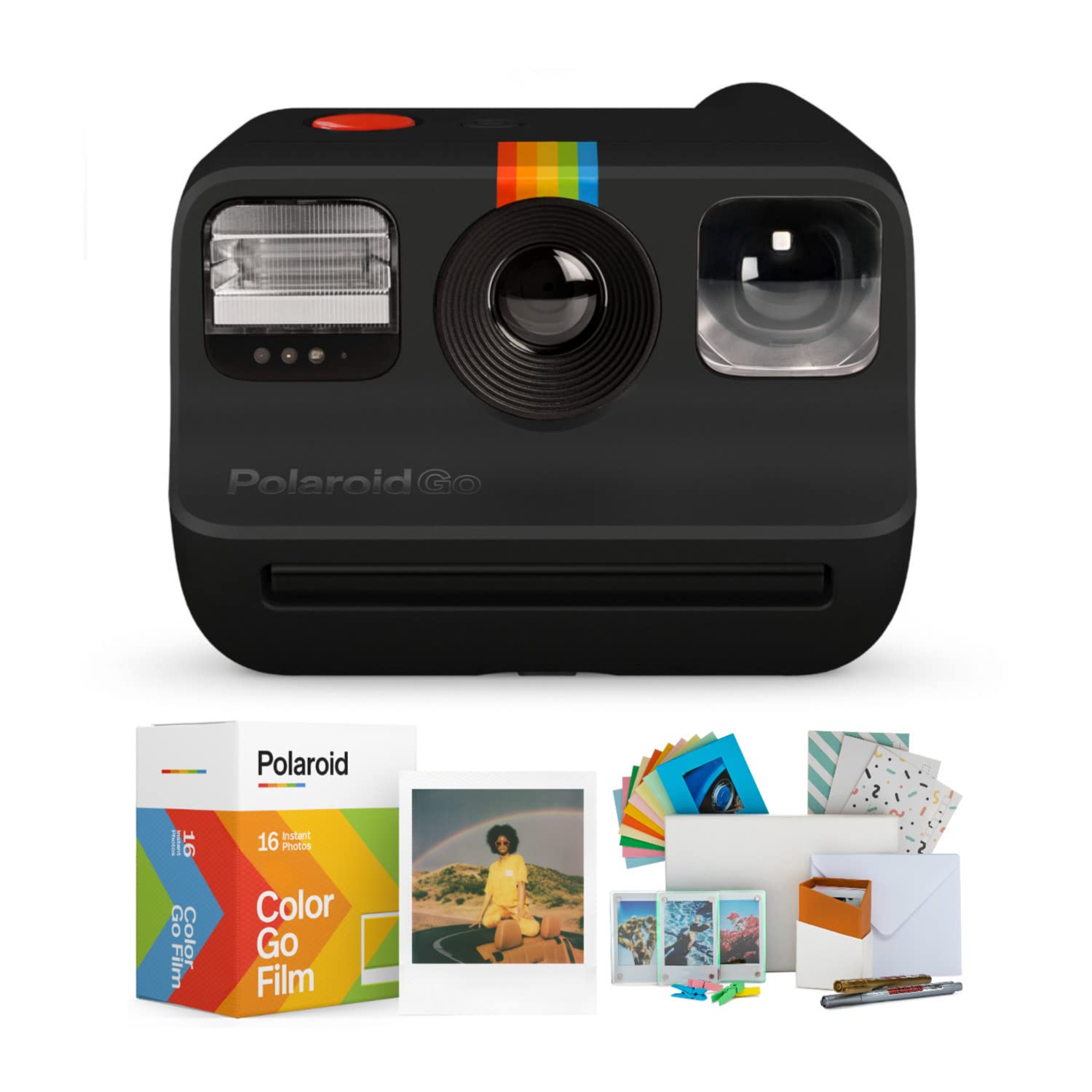 Foto 1 | Cámara Instantánea Polaroid Go Black Con Kit De Película Y Photobox - Venta Internacional.