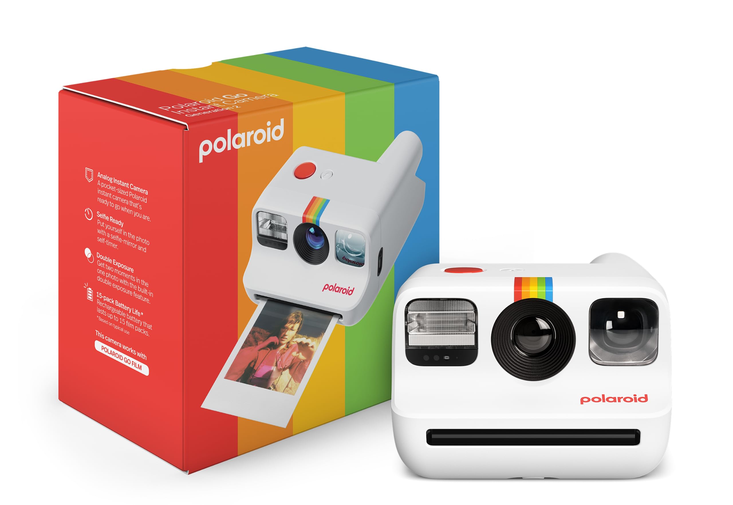 Foto 2 | Mini Cámara De Película Instantánea Polaroid Go Generation 2 Blanca - Venta Internacional.