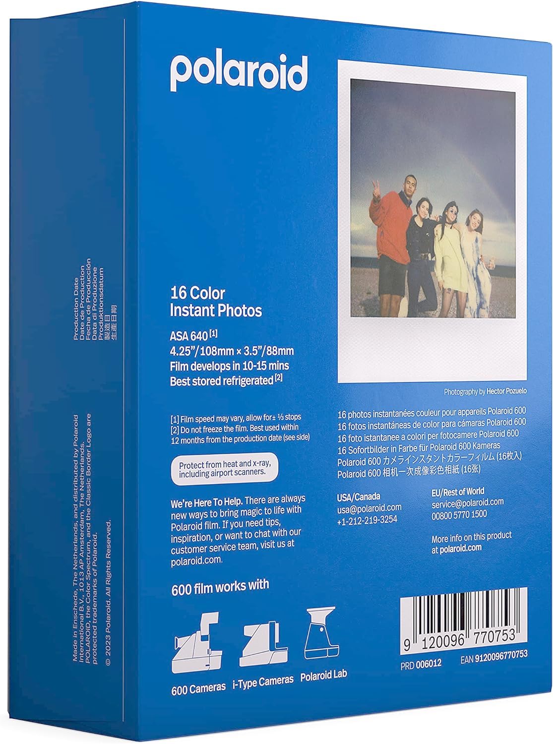 Foto 3 | Película Instantánea Polaroid Originals Color Para Cámara Tipo 600/i - Venta Internacional.