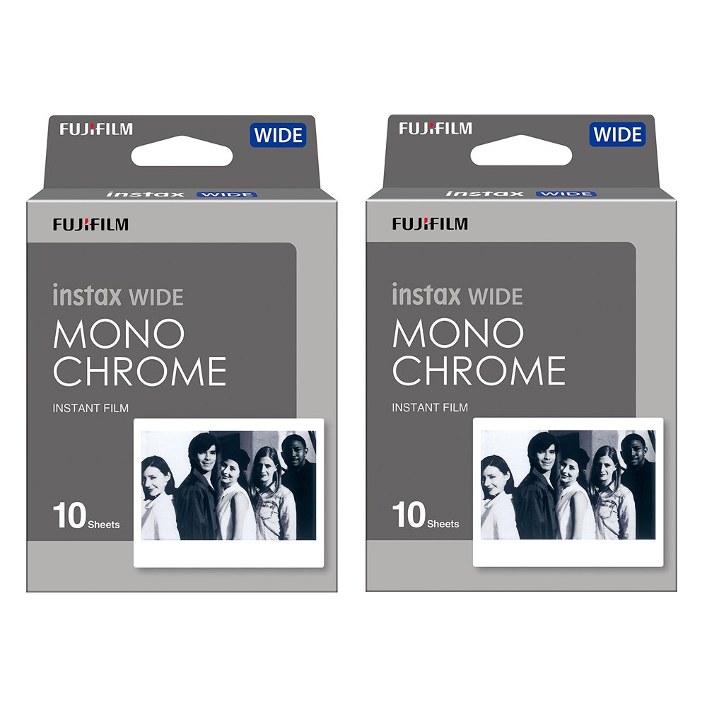 Foto 2 pulgar | Película Fujifilm Instax Wide Monocromo, 10 Hojas, Paquete De 2 - Venta Internacional.