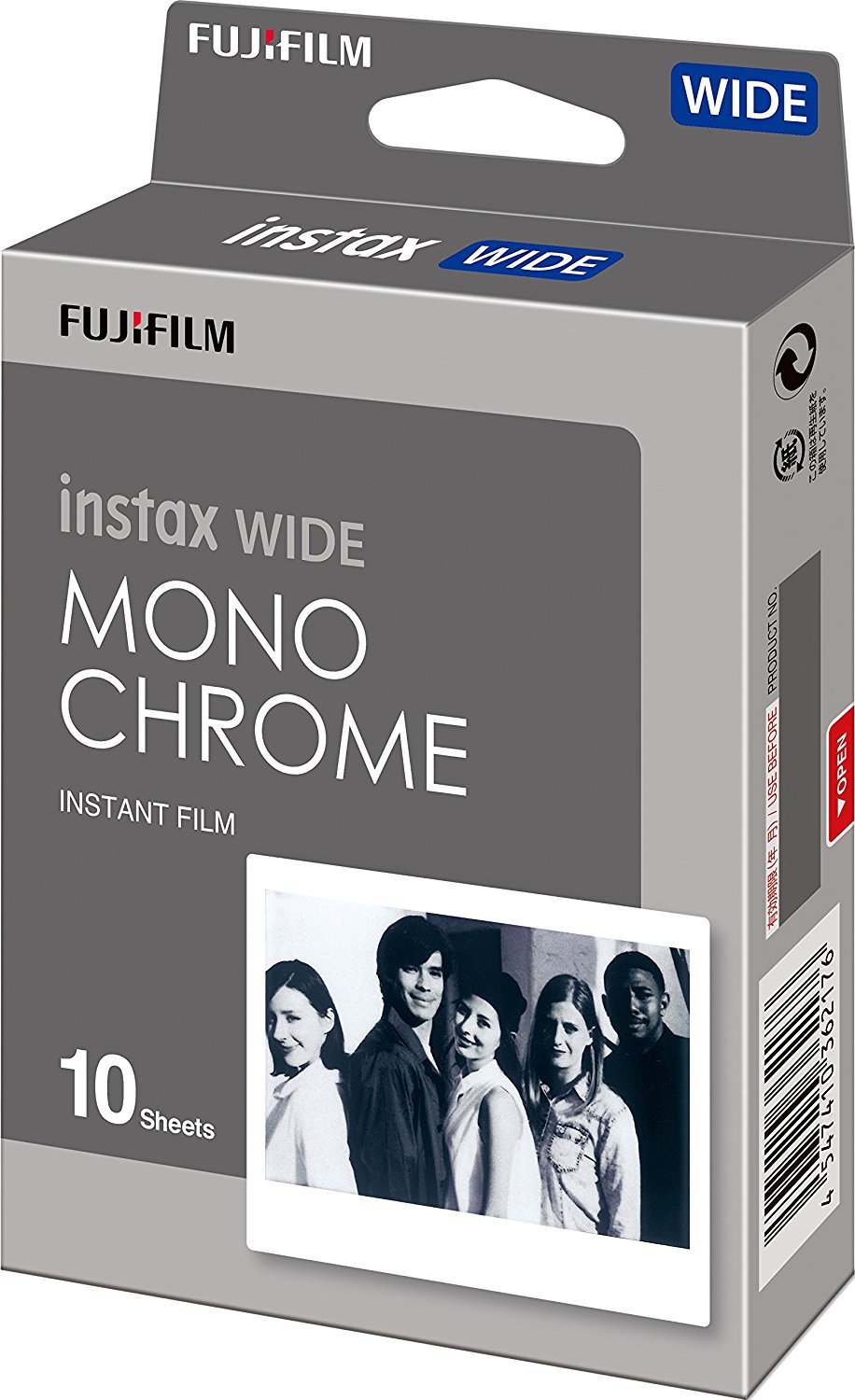 Foto 3 pulgar | Película Fujifilm Instax Wide Monocromo, 10 Hojas, Paquete De 2 - Venta Internacional.