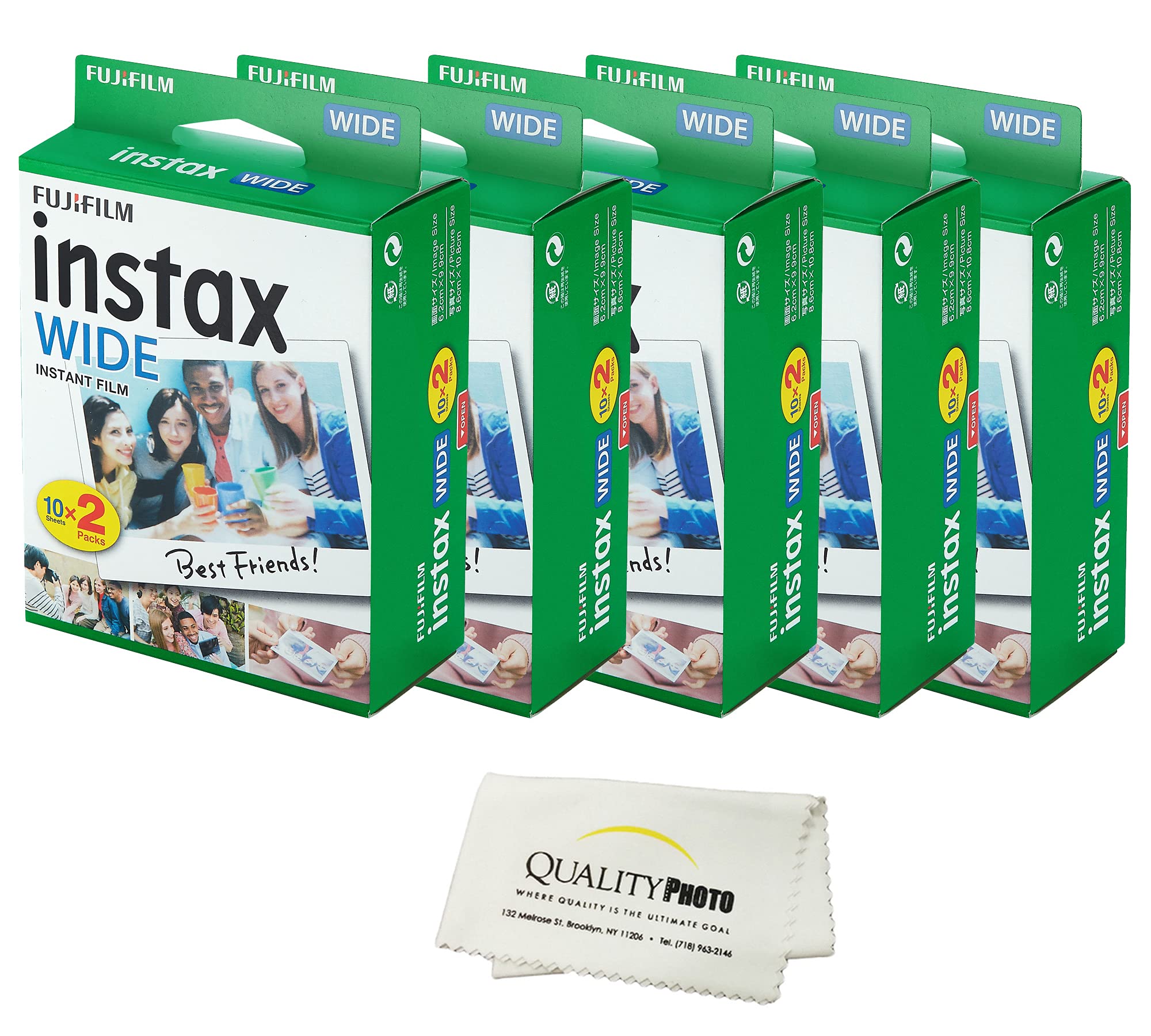 Paquete De Películas Fujifilm Instax Wide, Paquete De 10 (100 Exposiciones) - Venta Internacional. $3,456