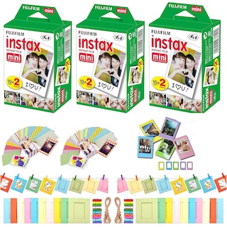 Foto 1 | Película Instantánea Fujifilm Instax Mini 60 Fotos Con 40 Pegatinas - Venta Internacional.