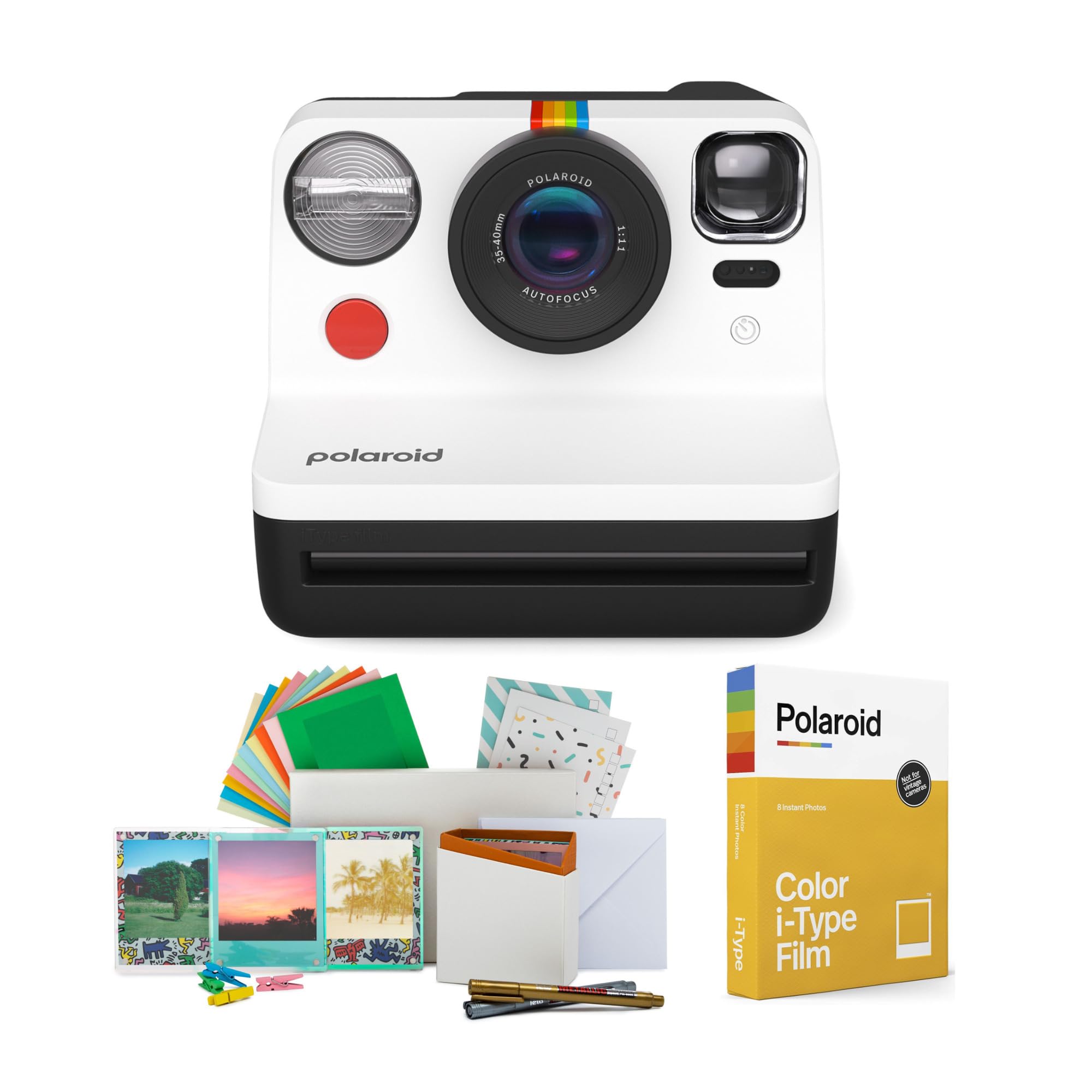 Foto 2 pulgar | Cámara De Película Instantánea Polaroid Now, Segunda Generación, I-type, Negra - Venta Internacional.