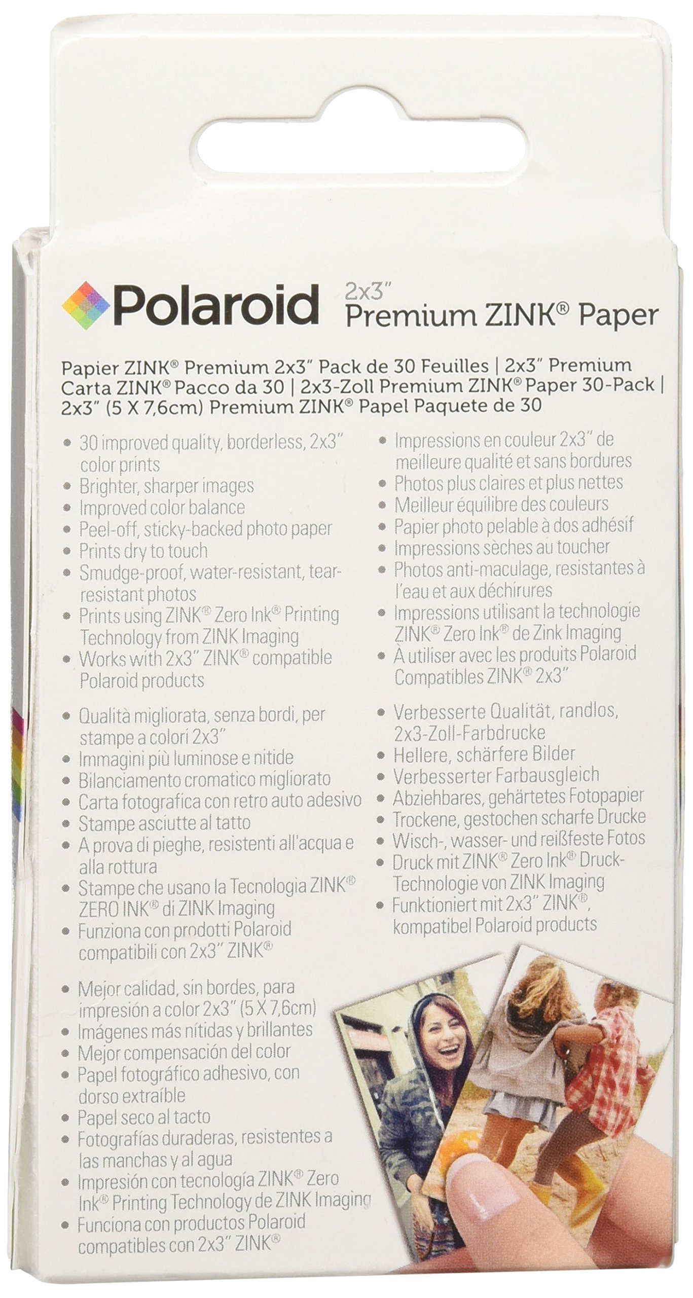 Foto 3 pulgar | Papel Fotográfico Polaroid 2x3 Premium Zink (paquete De 30) Para Menta - Venta Internacional.