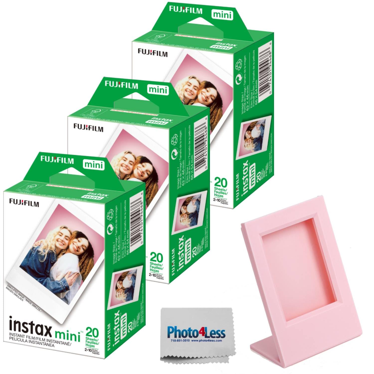 Foto 2 pulgar | Película Instantánea Fujifilm Instax Mini, Paquete Doble (60 Hojas) - Venta Internacional.