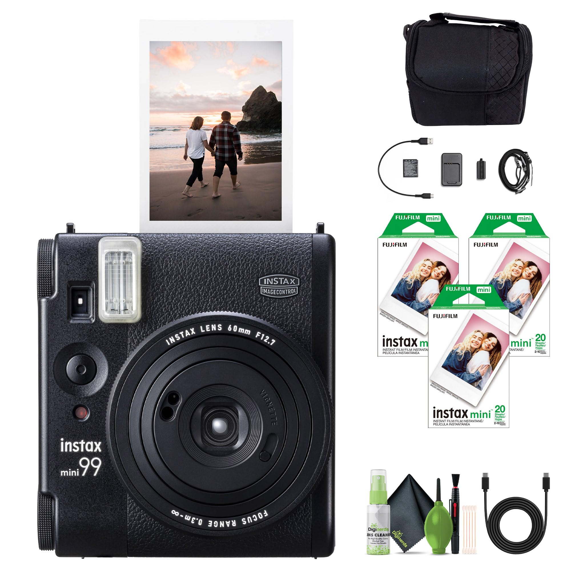 Foto 2 pulgar | Cámara De Película Instantánea Fujifilm Instax Mini 99 Con Película Y Bolsa - Venta Internacional.