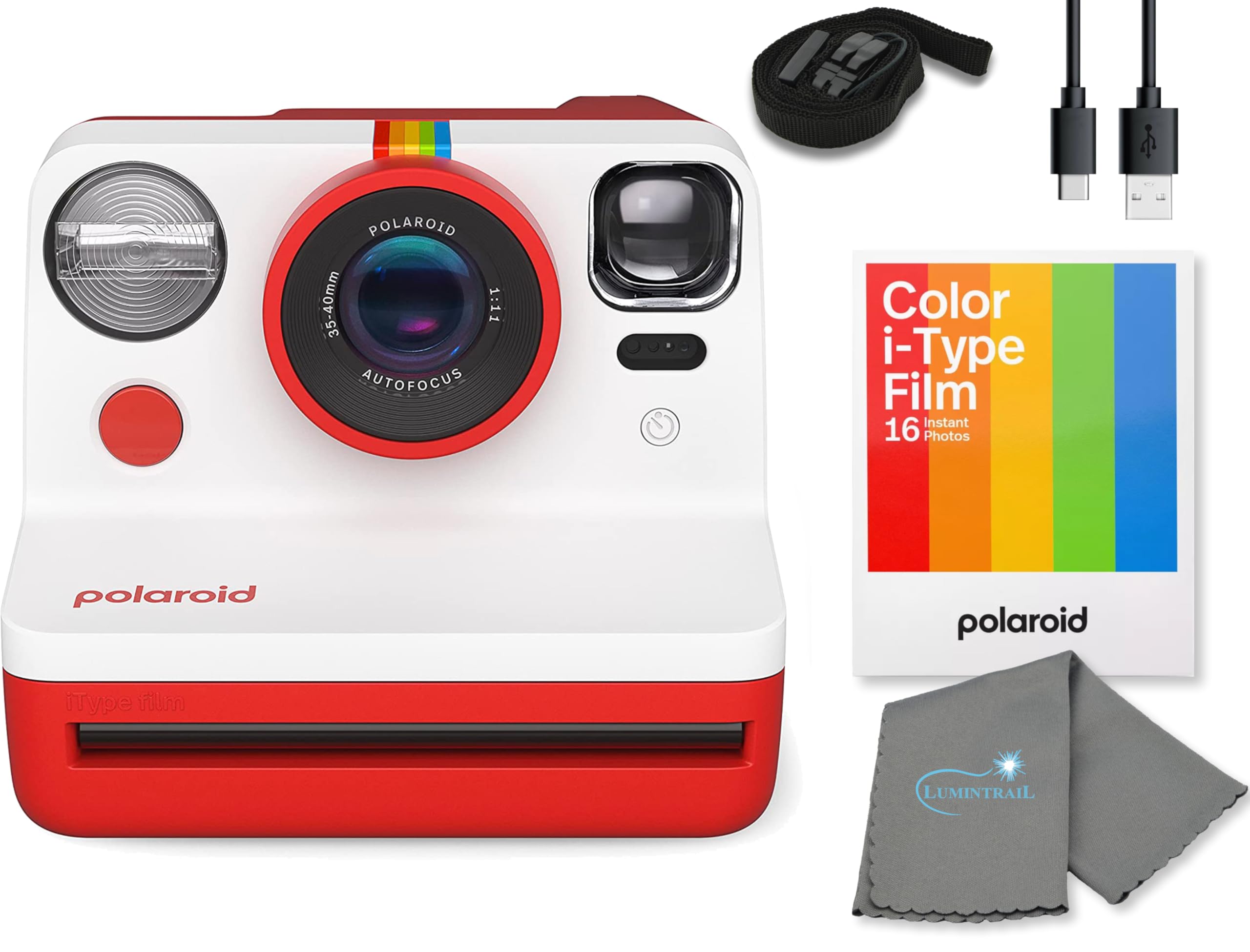 Foto 1 | Cámara De Película Instantánea Polaroid Gen 2 Now I-type Red - Venta Internacional.