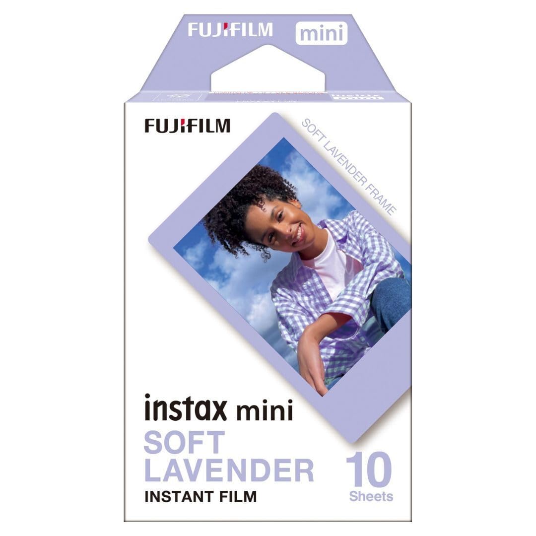 Película Instantánea Fujifilm Instax Mini Soft Lavender, 10 Hojas - Venta Internacional.