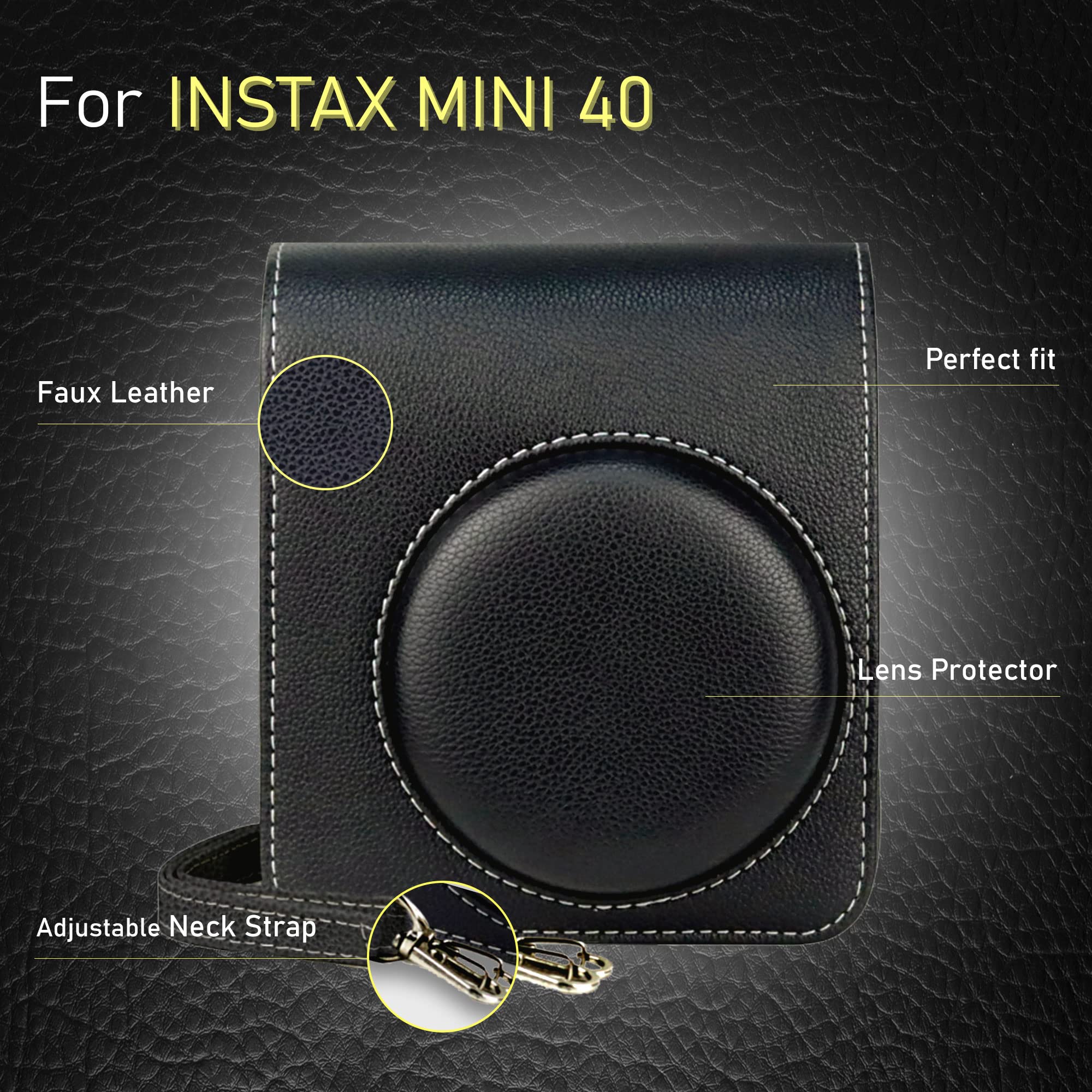 Foto 7 | Cámara Instantánea Fujifilm Instax Mini 40 Vintage Black + Film - Venta Internacional.