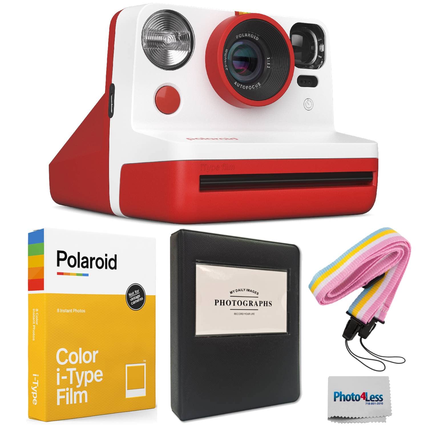 Foto 2 pulgar | Cámara De Película Instantánea Polaroid Now, Segunda Generación, I-type, Roja - Venta Internacional.