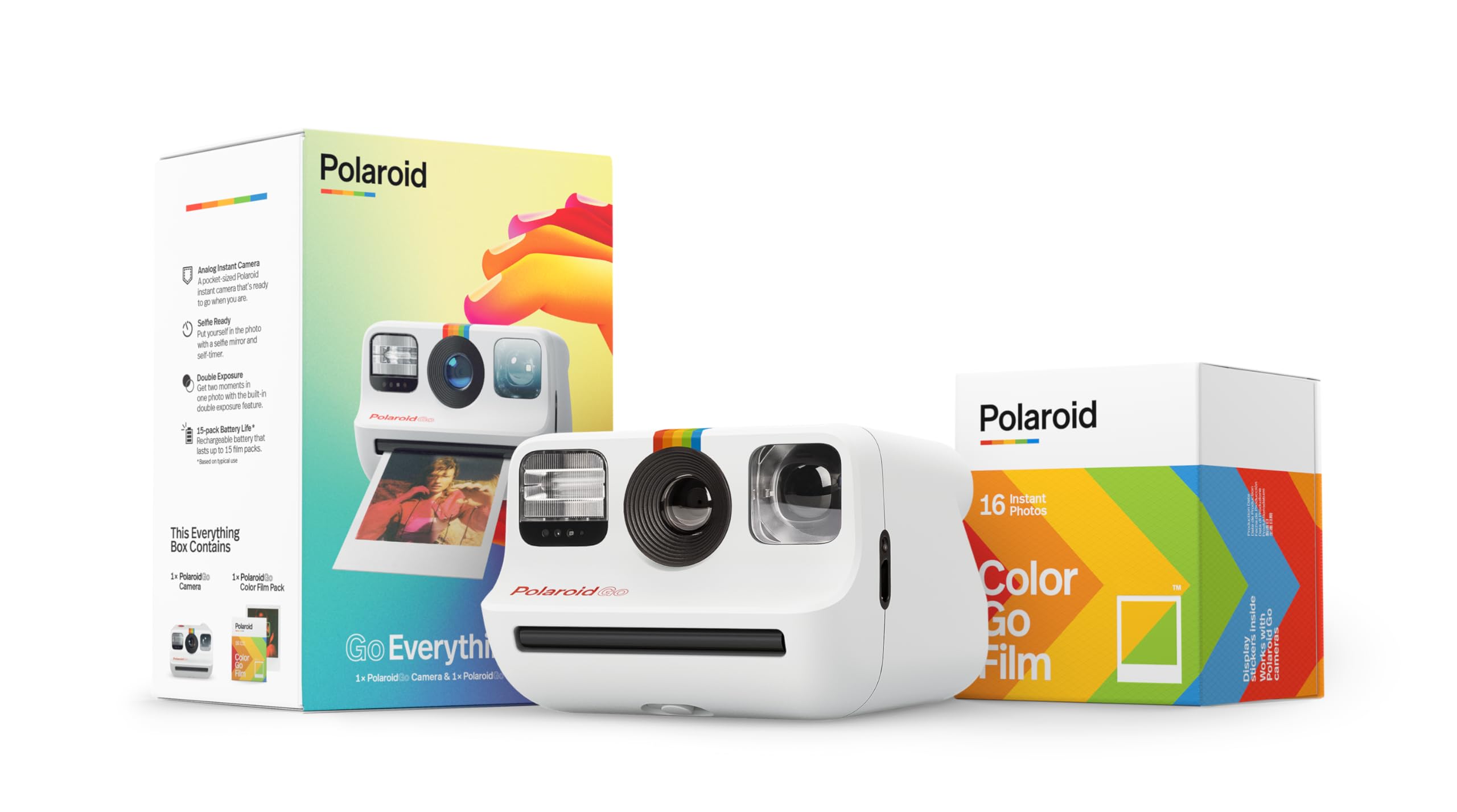 Cámara Polaroid Go Everything Box Con Película Instantánea 6036 - Venta Internacional.