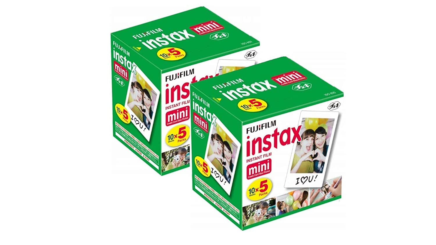 Película Fujifilm Instax Mini Instant De 100 Hojas (10 Hojas X 5) - Venta Internacional.