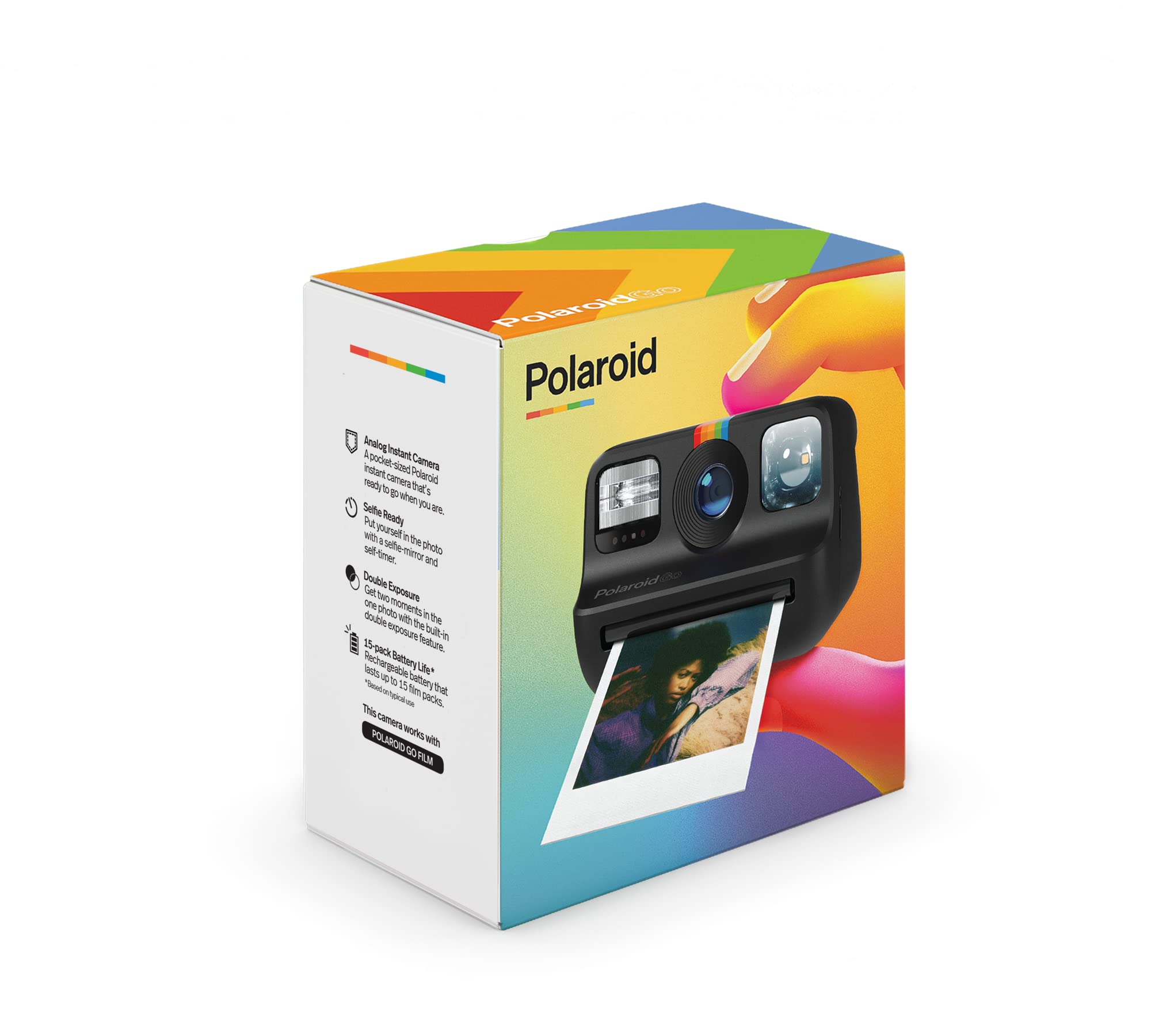 Foto 8 pulgar | Minicámara Instantánea Polaroid Go Black 9070 Con Película - Venta Internacional.