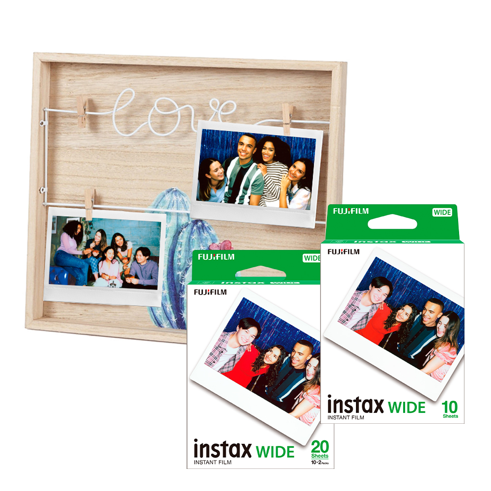 3-pack De Películas Instax Wide + Marco