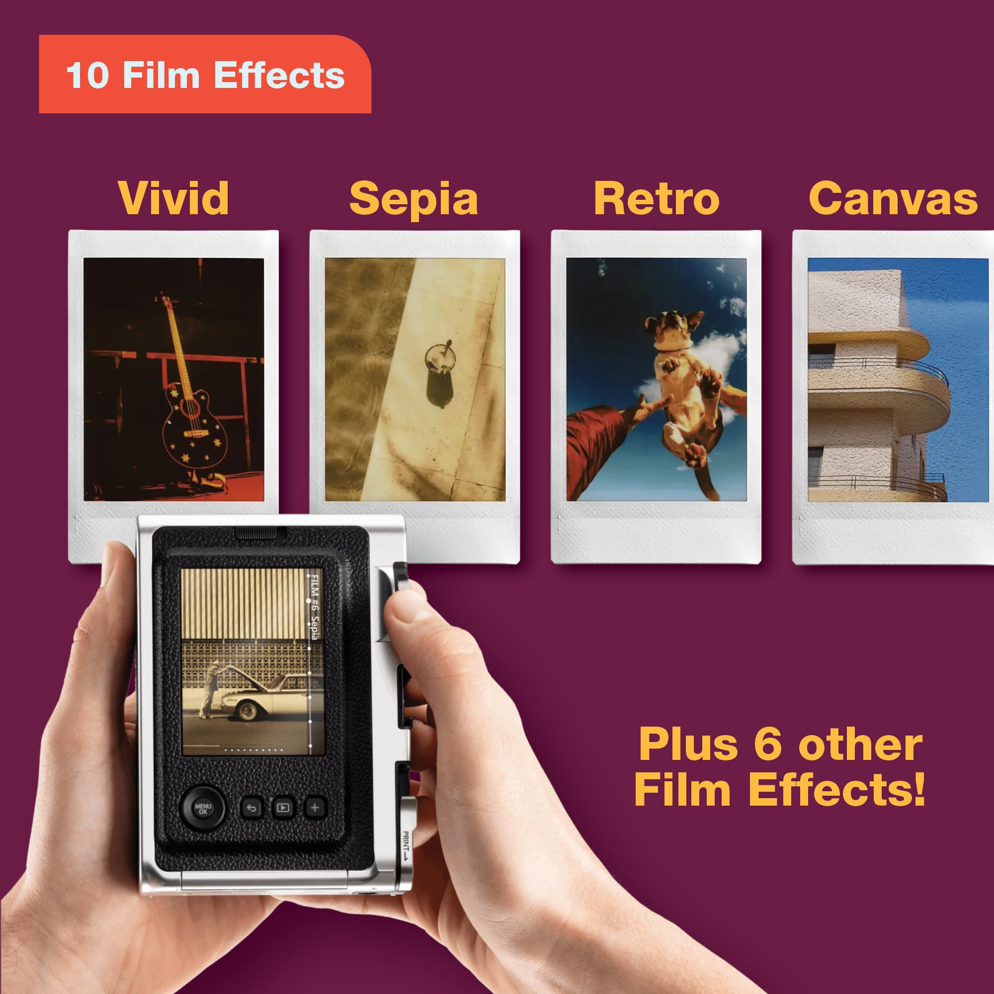 Foto 4 pulgar | Cámara Instantánea Fujifilm Instax Mini Evo Hybrid Con 10 Películas - Venta Internacional.
