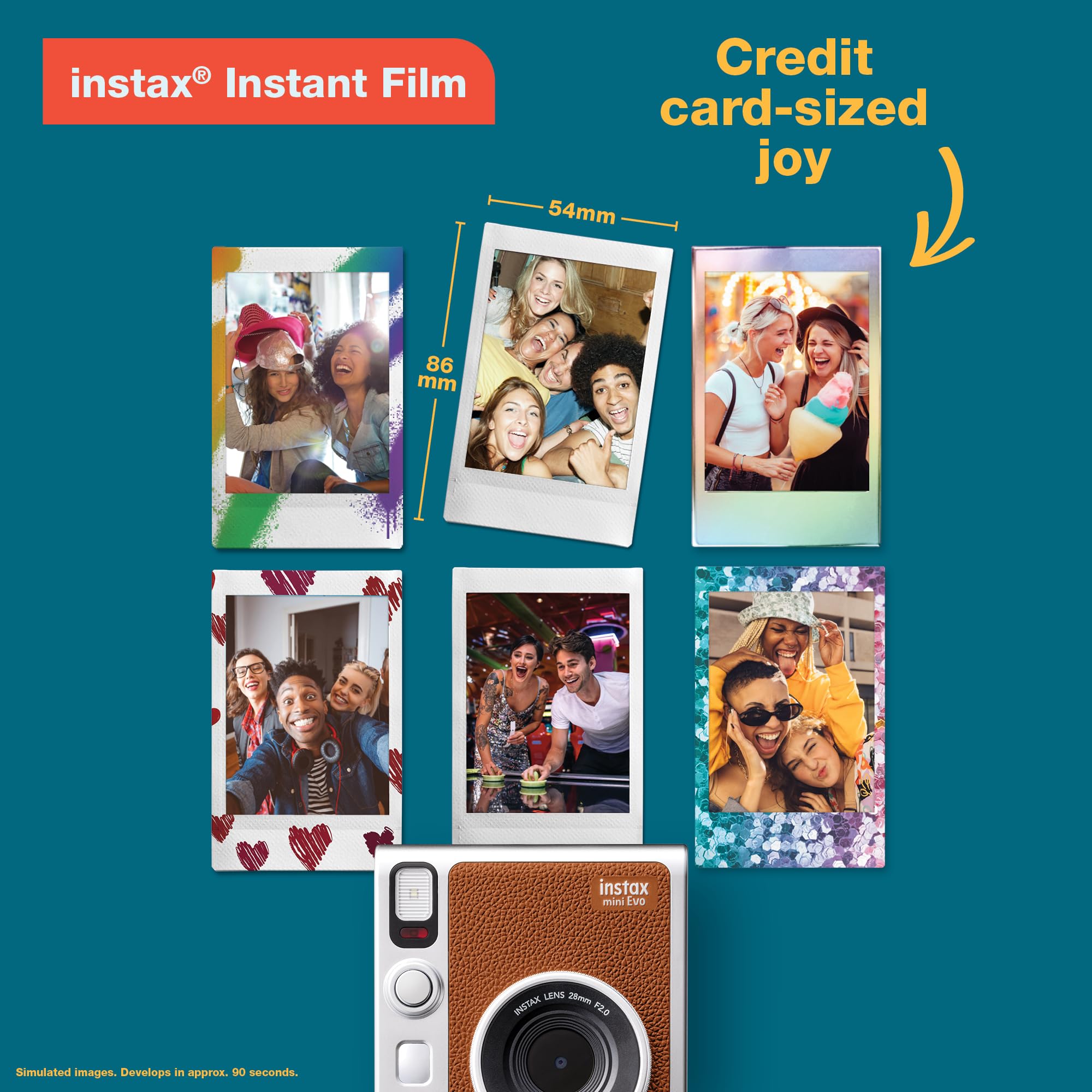 Foto 6 | Cámara Instantánea Fujifilm Instax Mini Evo Hybrid Con 10 Películas - Venta Internacional.