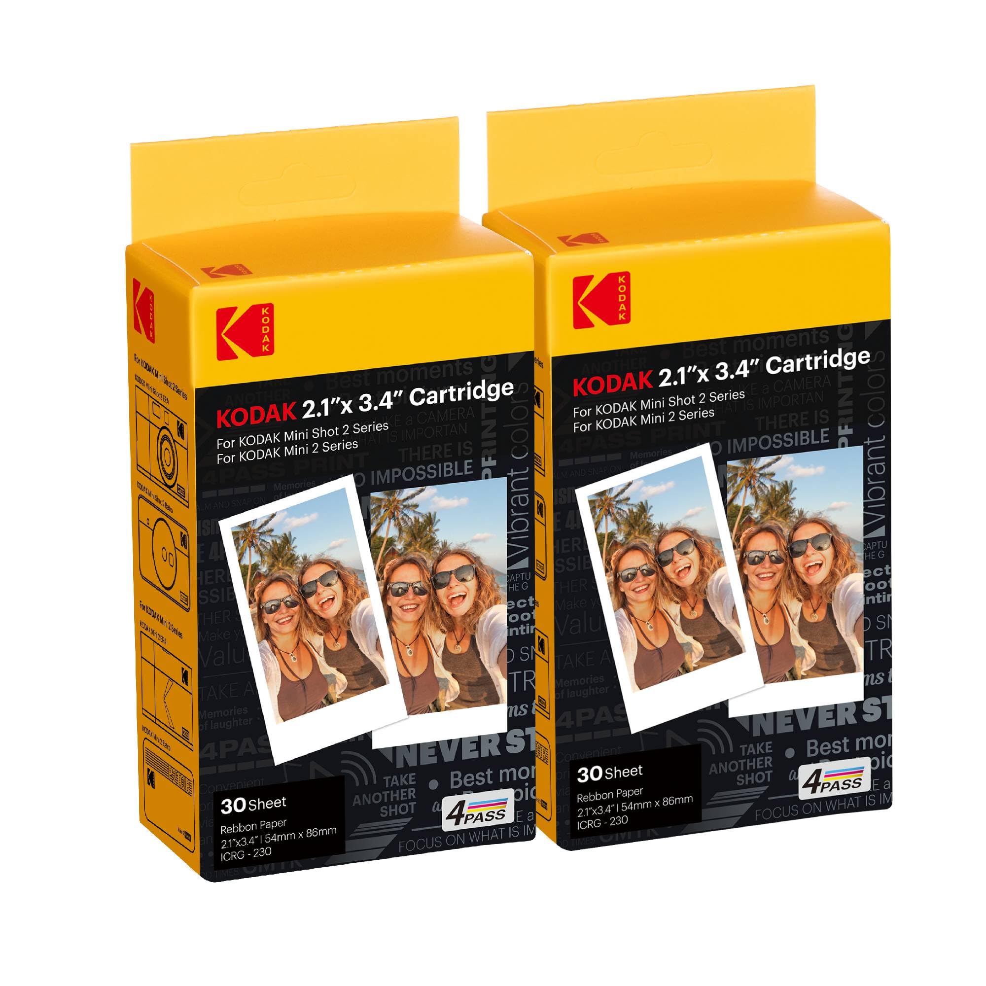 Foto 1 | Cartucho De Película Kodak 4pass 60 Hojas De 5,4 X 8,6 Cm Para Mini 2 Retro - Venta Internacional.
