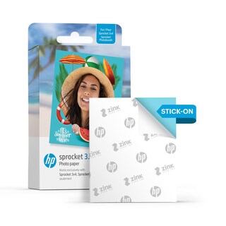 Foto 2 | Papel Fotográfico Hp Sprocket Zink Respaldo Adhesivo 3.5 X 4.25 Pulgadas 20 - Venta Internacional