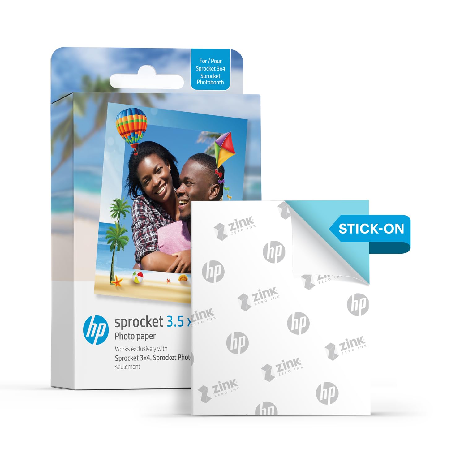 Foto 3 pulgar | Papel Fotográfico Hp Sprocket Zink 3.5 X 4.25 Pulgadas 50 - Venta Internacional