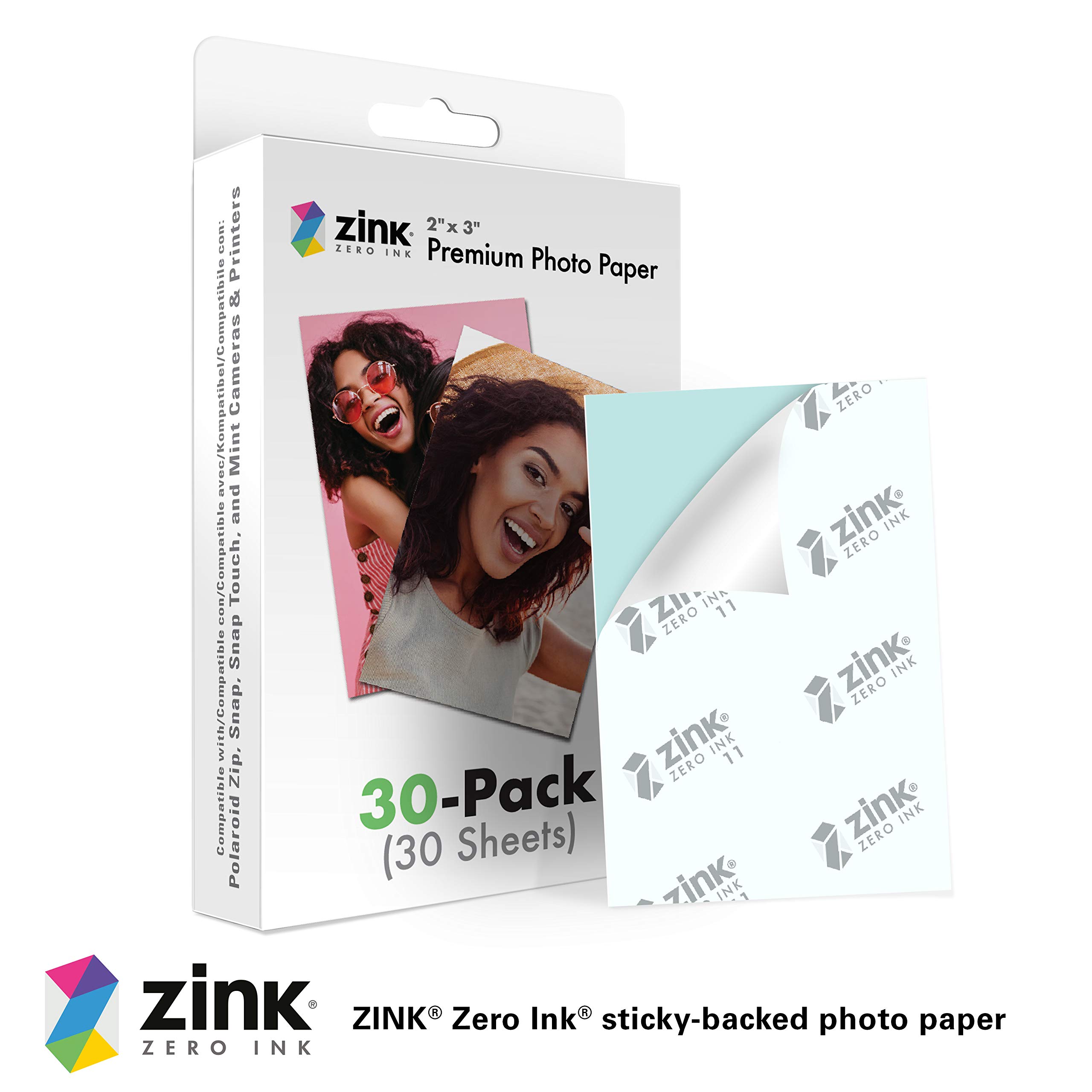 Foto 3 pulgar | Papel Fotográfico Zink 2x3 Premium, Paquete De 30 Unidades Para Cámaras Polaroid - Venta Internacional.