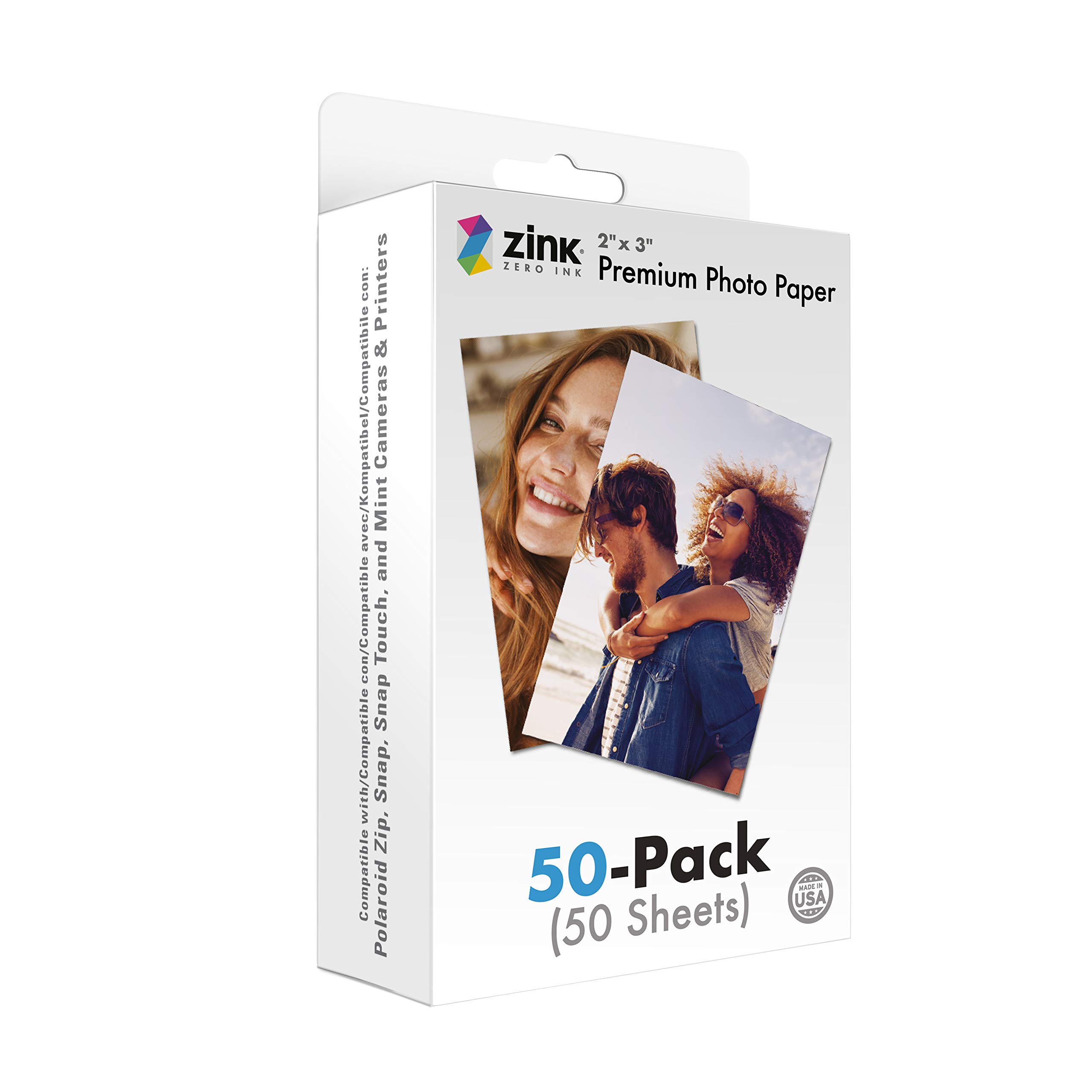 Foto 2 pulgar | Papel Fotográfico Zink 2x3 Premium, Paquete De 50 Unidades Para Cámaras Polaroid - Venta Internacional.