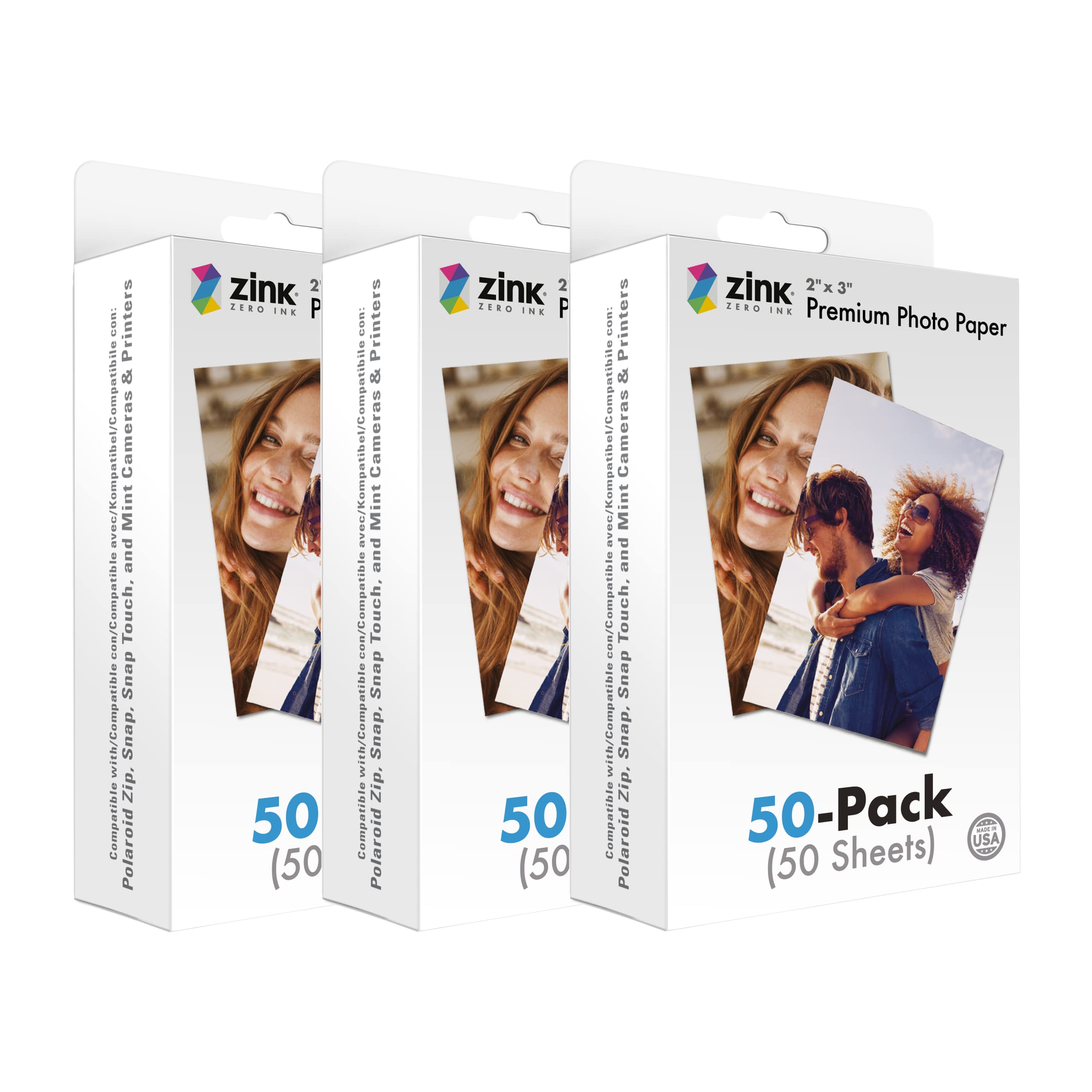 Foto 2 pulgar | Papel Fotográfico Instantáneo Zink 2x3 Premium (paquete De 150) Para Polaroid - Venta Internacional.