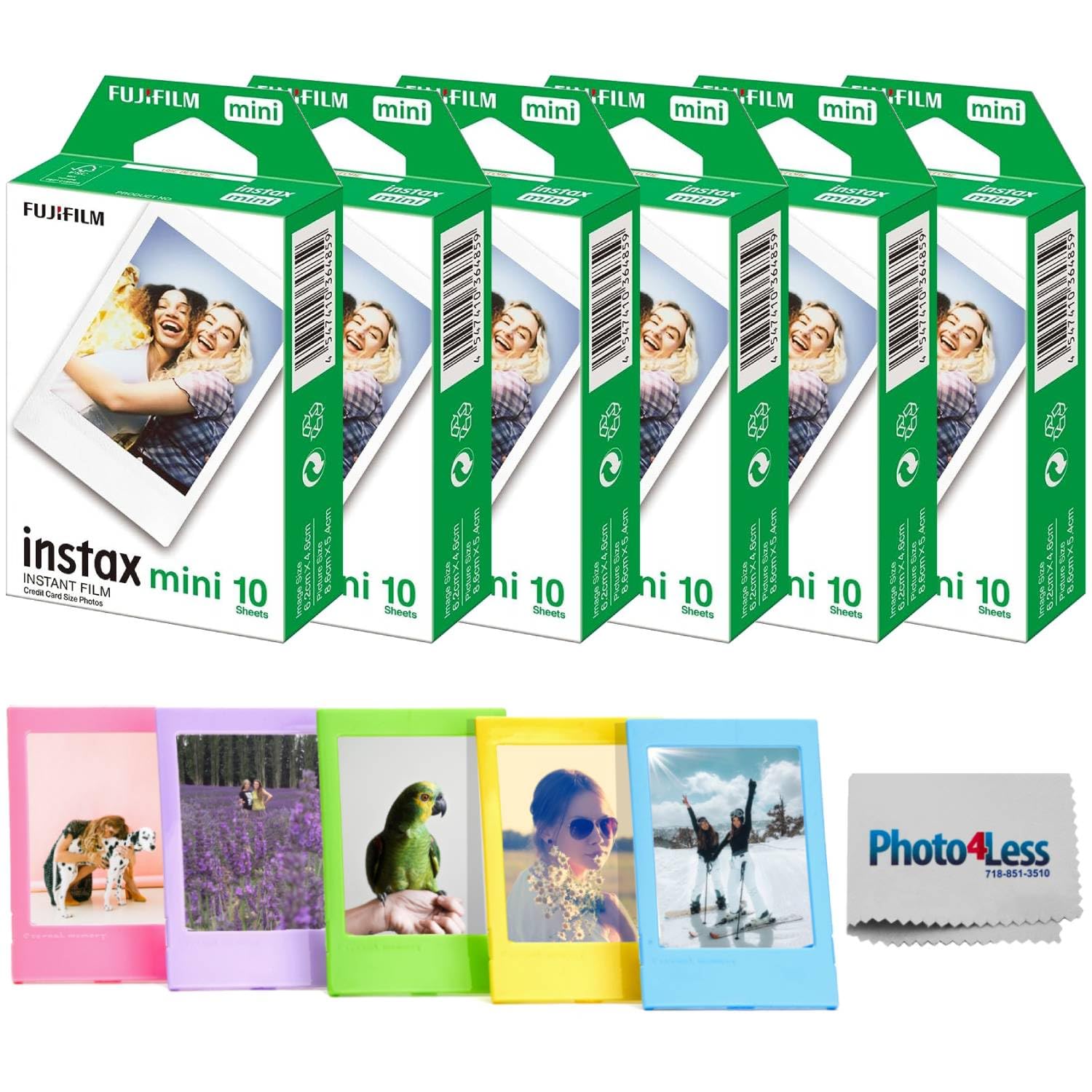 Foto 2 pulgar | Película Instantánea Fujifilm para Instax Mini 6 Paquetes de 10 Fotos C/U - Venta Internacional
