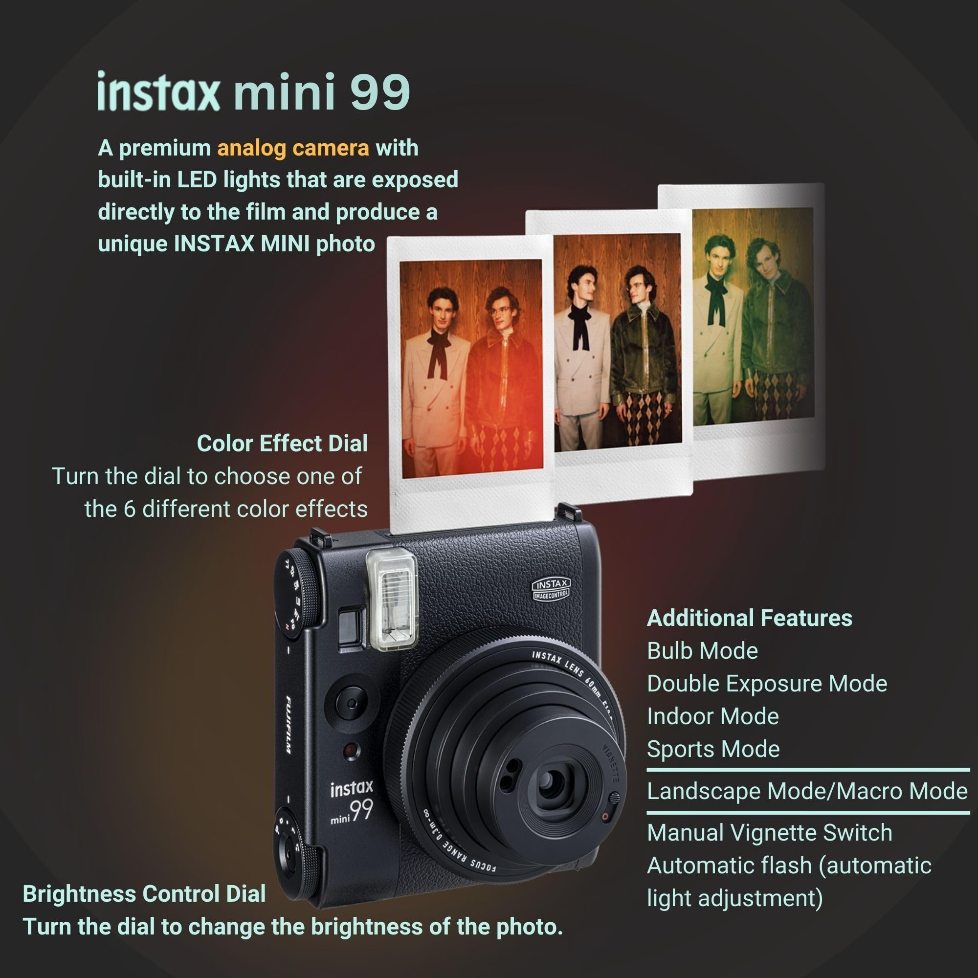 Foto 3 pulgar | Cámara Instantánea Fujifilm Instax Mini 99 Premium Analog - Venta Internacional.