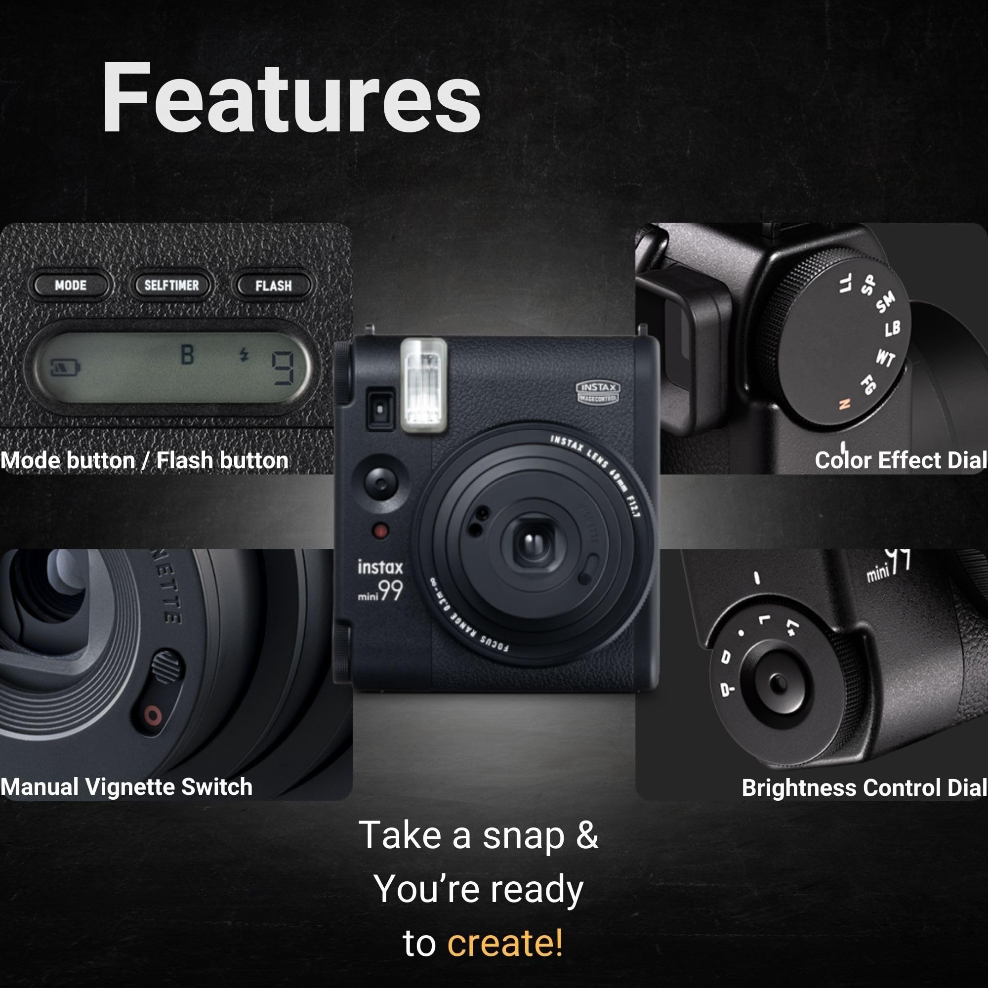 Foto 4 | Cámara Instantánea Fujifilm Instax Mini 99 Premium Analog - Venta Internacional.