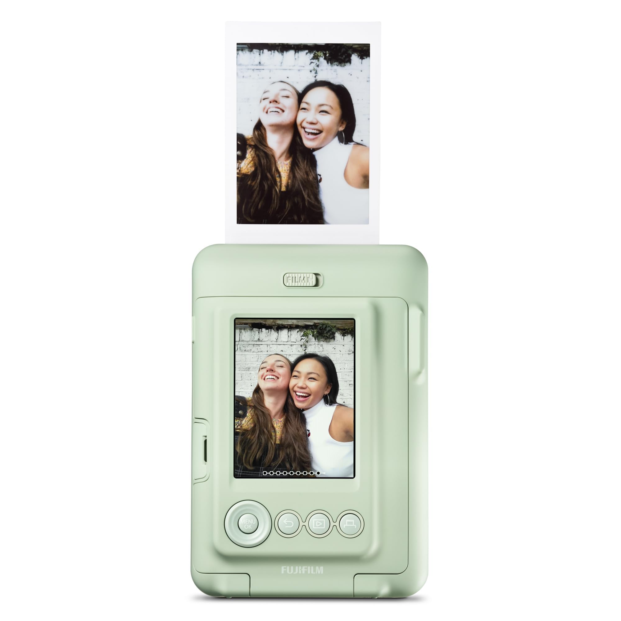 Foto 5 pulgar | Cámara Fujifilm Instax Mini Liplay Hybrid Con 20 Películas, Color Verde - Venta Internacional.