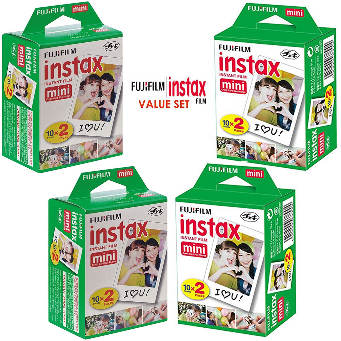 Foto 2 pulgar | Película Fujifilm Instax Mini Twin Pack 4x20 (80 Disparos) - Venta Internacional.