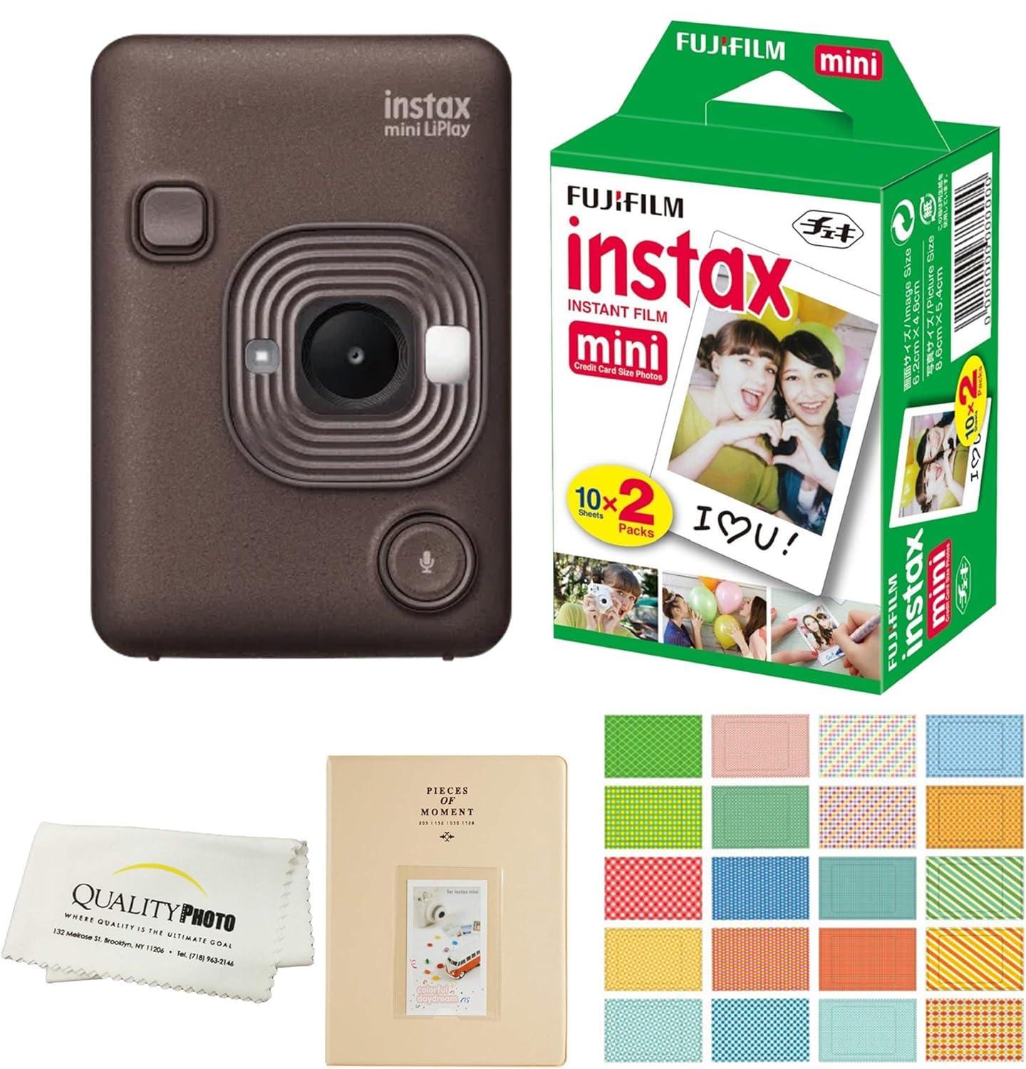 Foto 2 pulgar | Cámara Fujifilm Instax Mini Liplay Hybrid Con 20 Películas Deep Bronze - Venta Internacional.