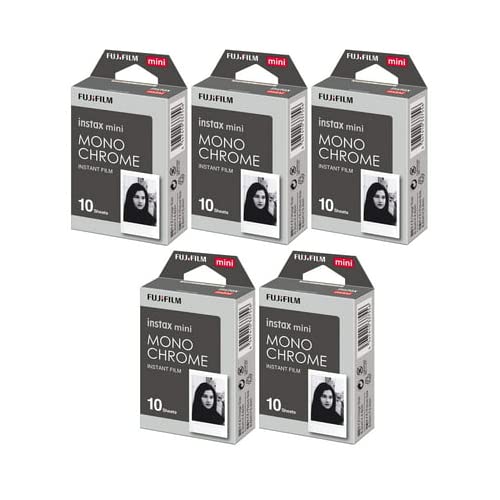 Foto 2 pulgar | Película Fujifilm Instax Mini Monocromática, 10 Exposiciones X 5 Unidades - Venta Internacional.
