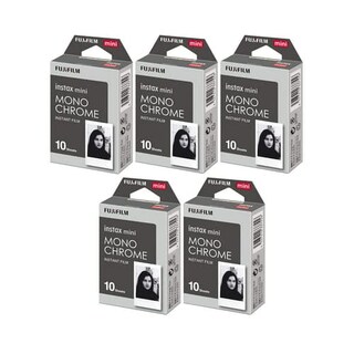 Foto 1 | Película Fujifilm Instax Mini Monocromática, 10 Exposiciones X 5 Unidades - Venta Internacional.