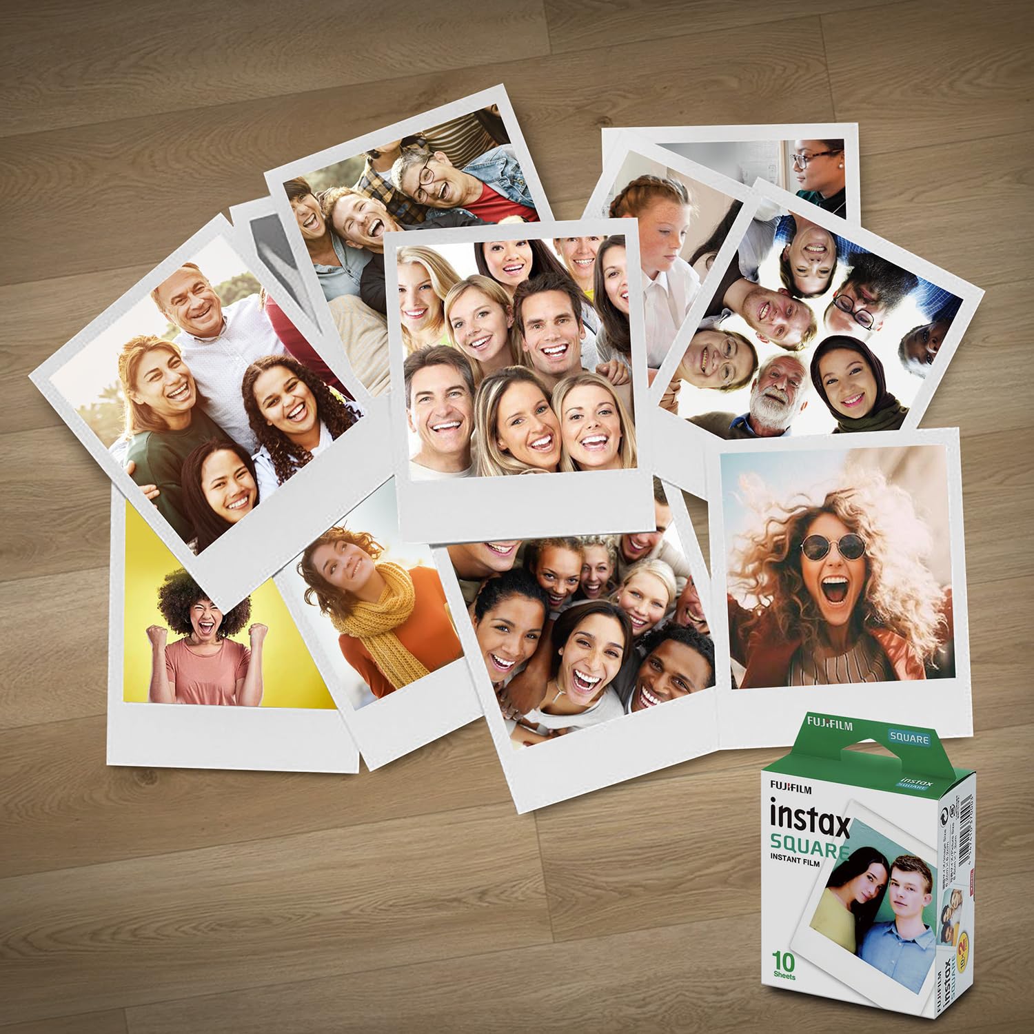 Foto 4 pulgar | Película Instantánea Fujifilm Instax Square De 80 Hojas Para Sq10 - Venta Internacional.