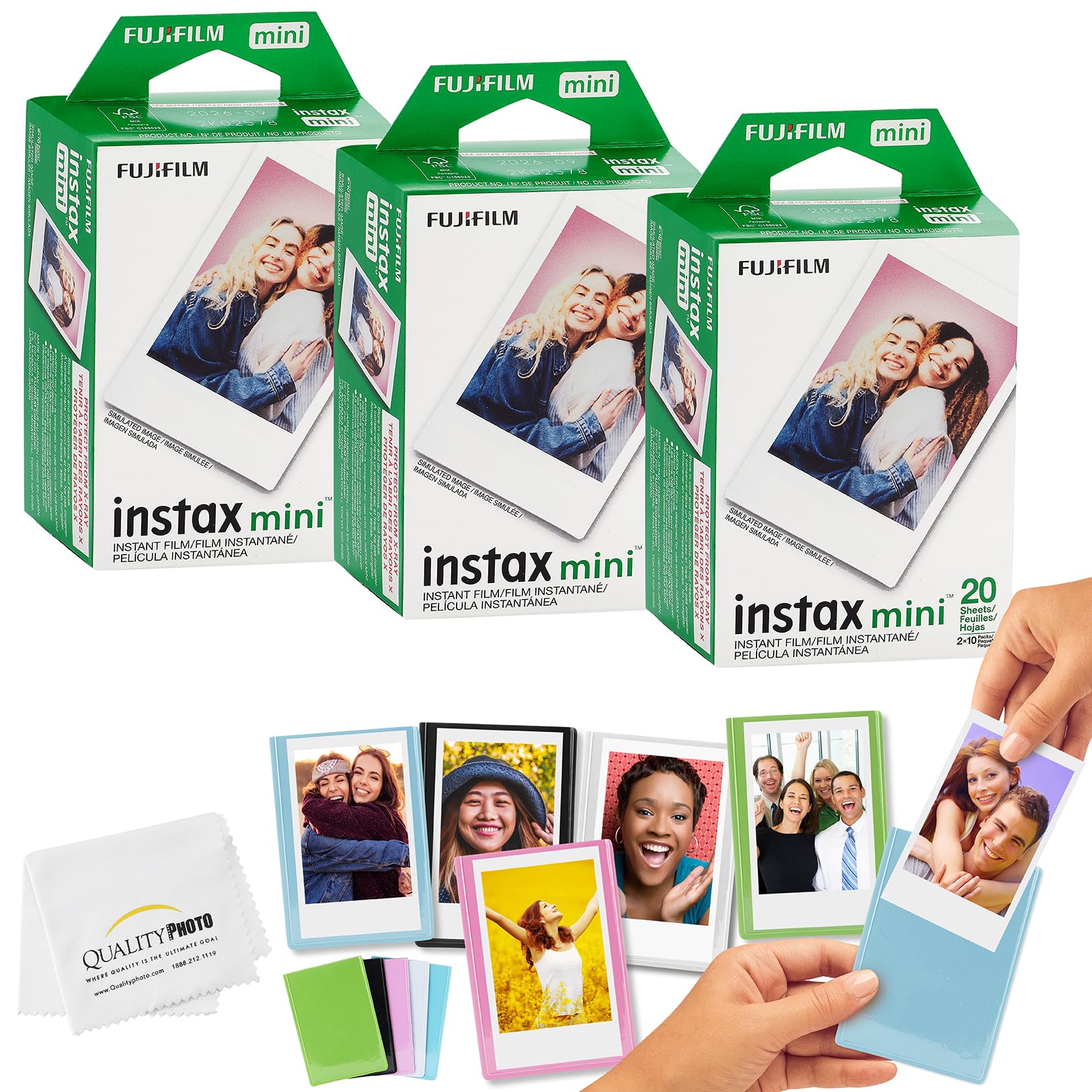Foto 1 | Película, Marcos Magnéticos Y Tela De Microfibra Fujifilm Mini Instax - Venta Internacional.