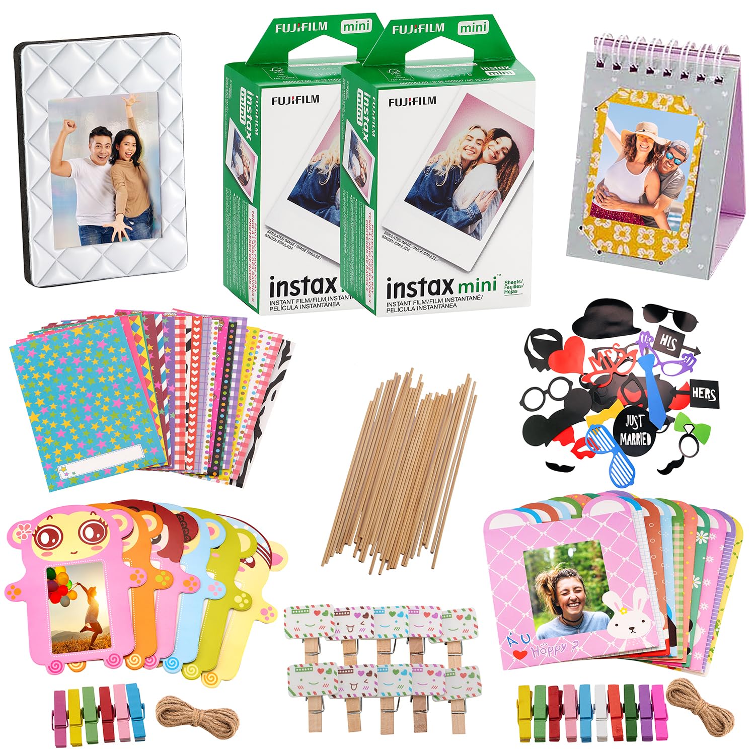 Foto 2 pulgar | Kit De Accesorios Para Cámara Fujifilm Instax Mini 8 Con 40 Películas - Venta Internacional.
