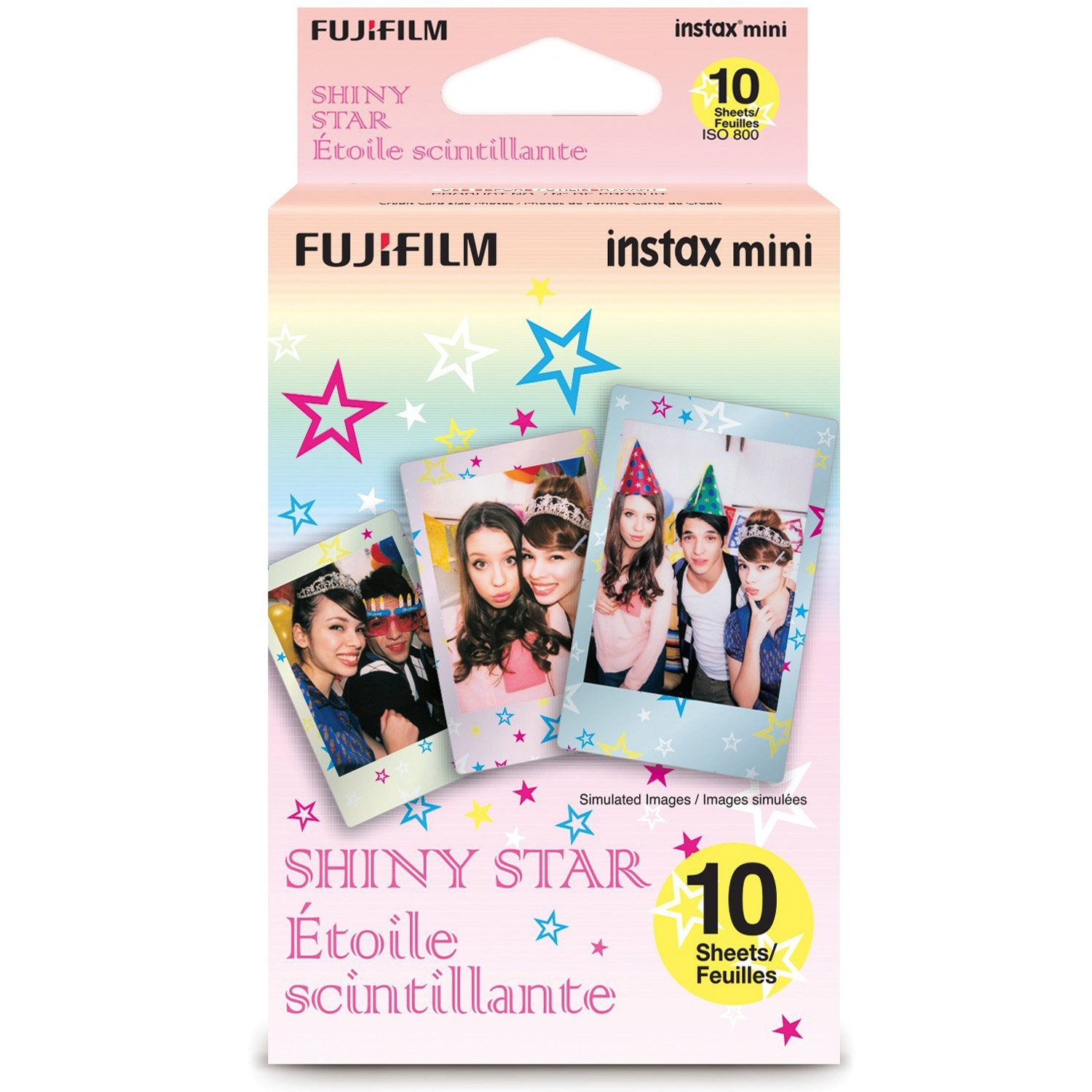 Foto 2 pulgar | Película Fujifilm Instax Mini Shiny Star 10 Exposiciones - Venta Internacional.