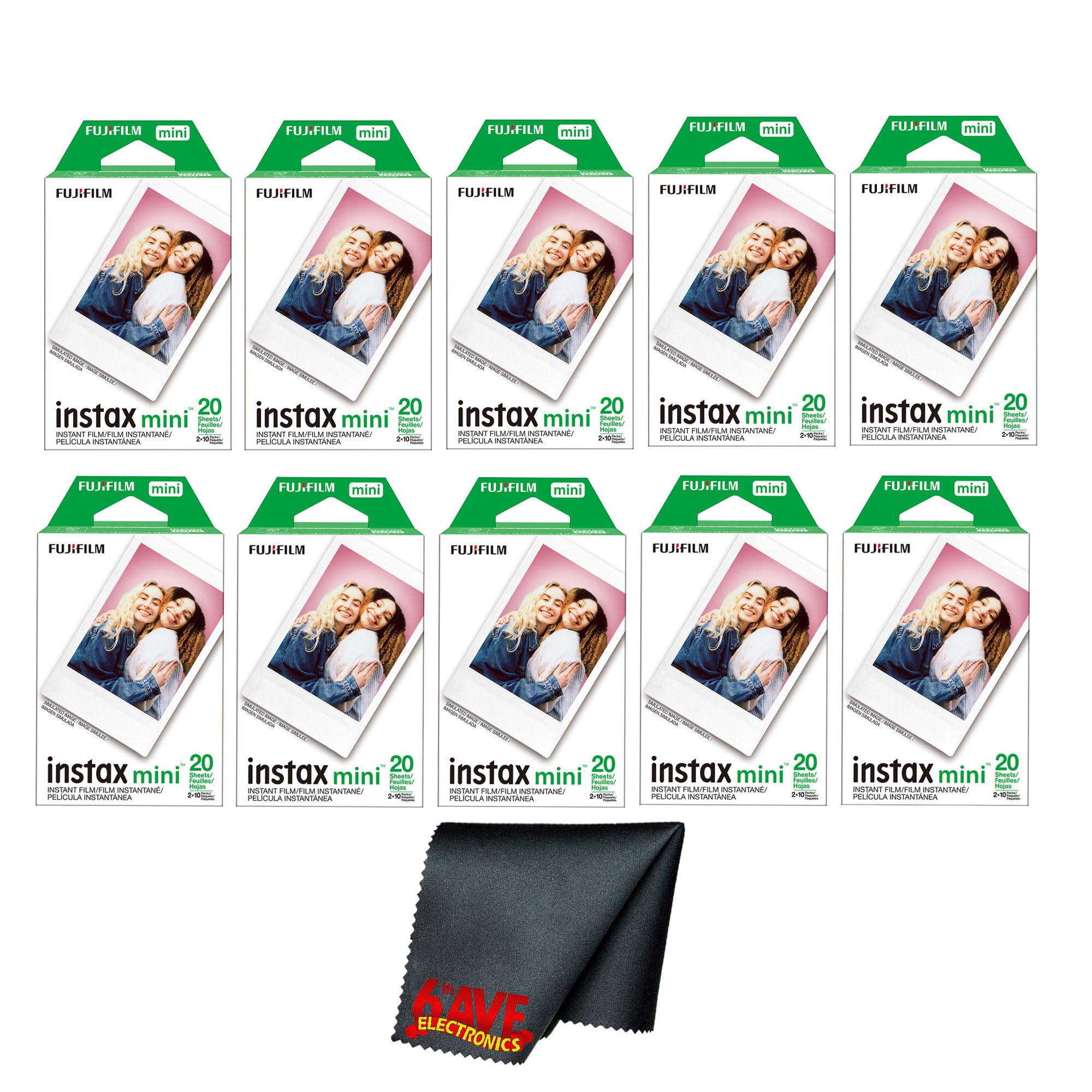 Foto 2 pulgar | Cámara Instantánea Fujifilm Instax Mini Con 200 Películas Y Tela - Venta Internacional.
