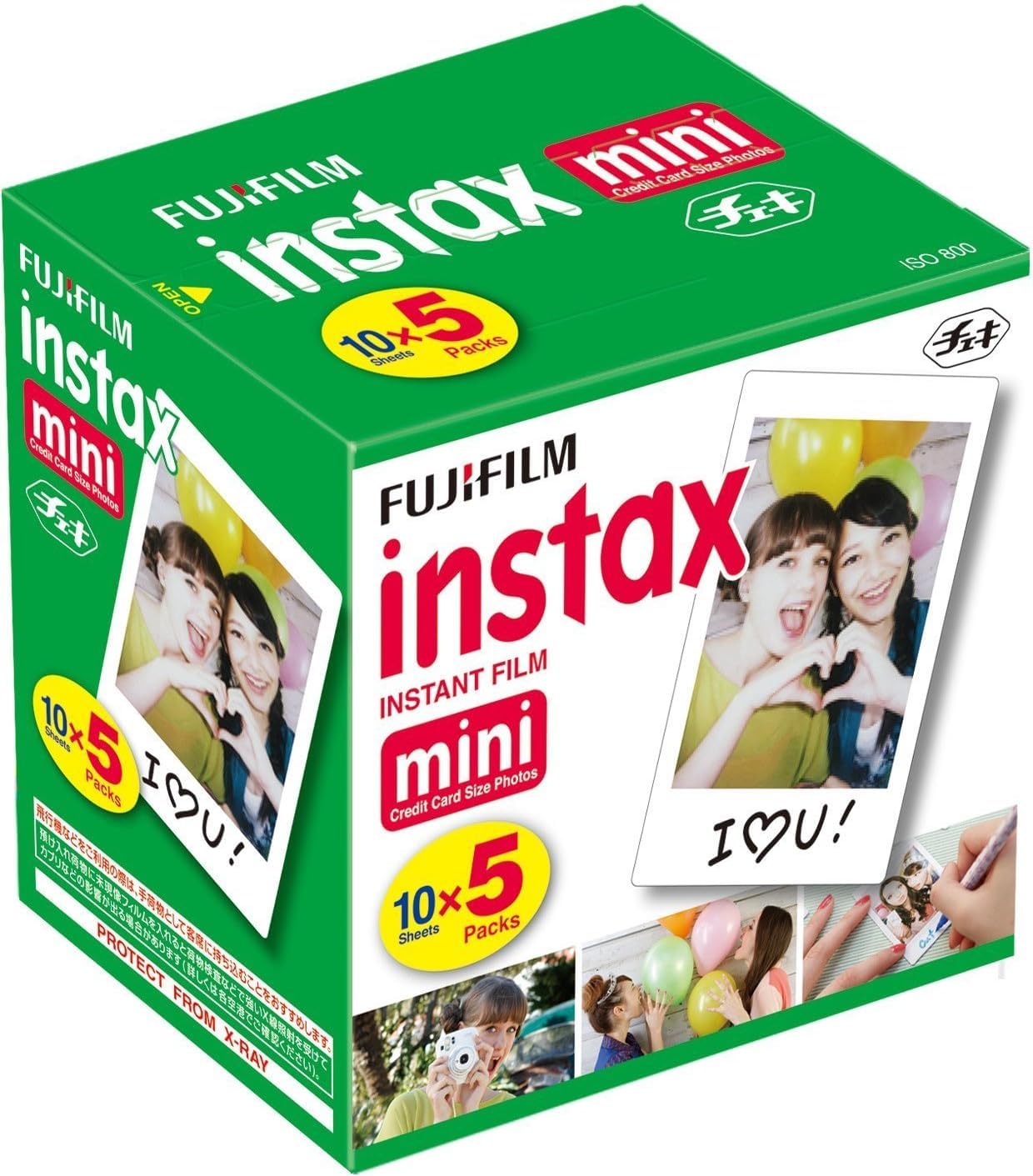 Película Instantánea Fujifilm Instax Mini, Paquete De 10 Hojas X 5 (50) - Venta Internacional.