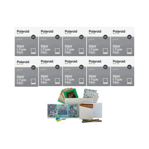 Foto 1 | Película Polaroid En Blanco Y Negro Para Cámaras I-type (paquete De 10) +accesorios - Venta Internacional.